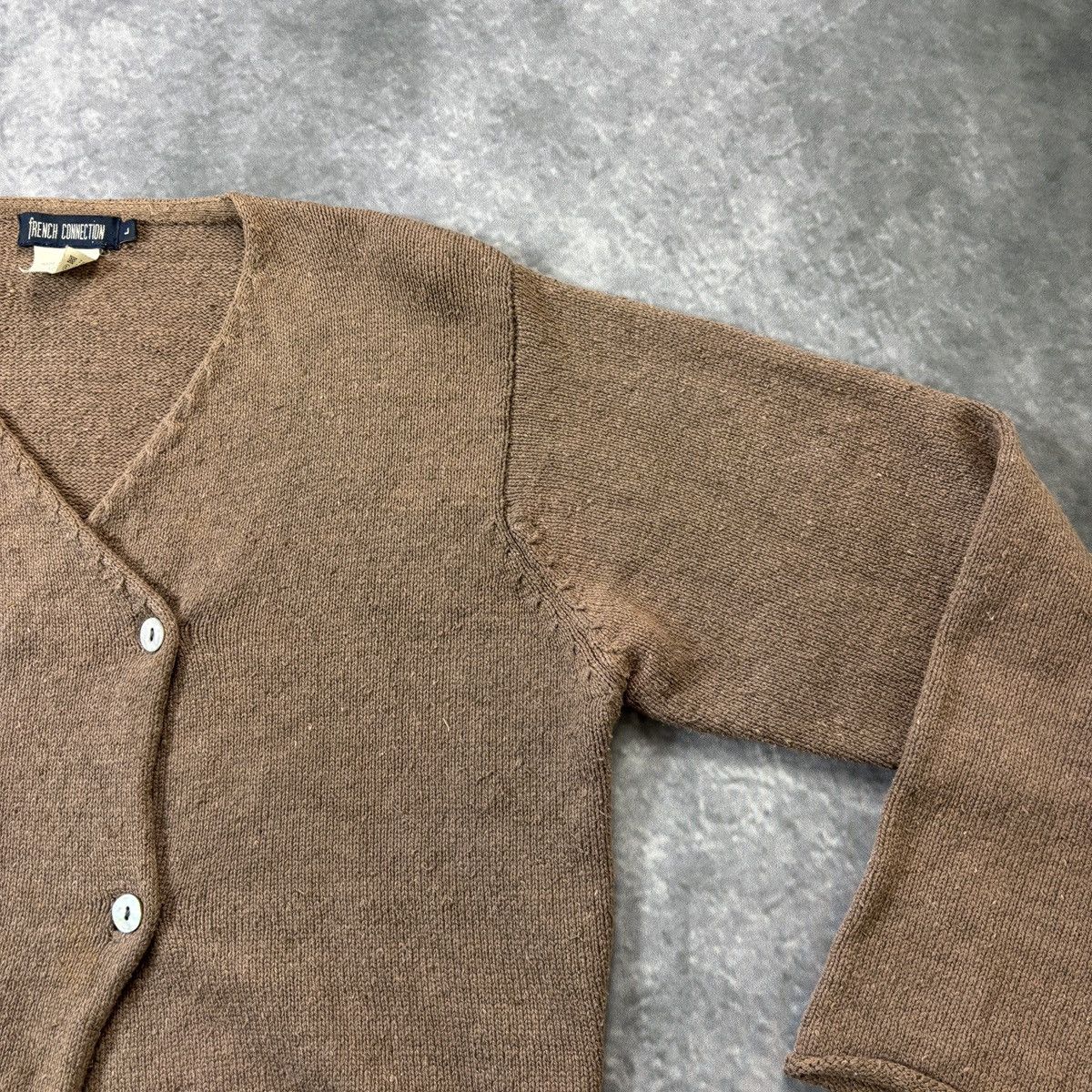 FCUK × French Connection × Vintage 1980s Vintage French Connection Sweater 1970s FCUK Cropped Size M / US 6-8 / IT 42-44 - 11 Thumbnail
