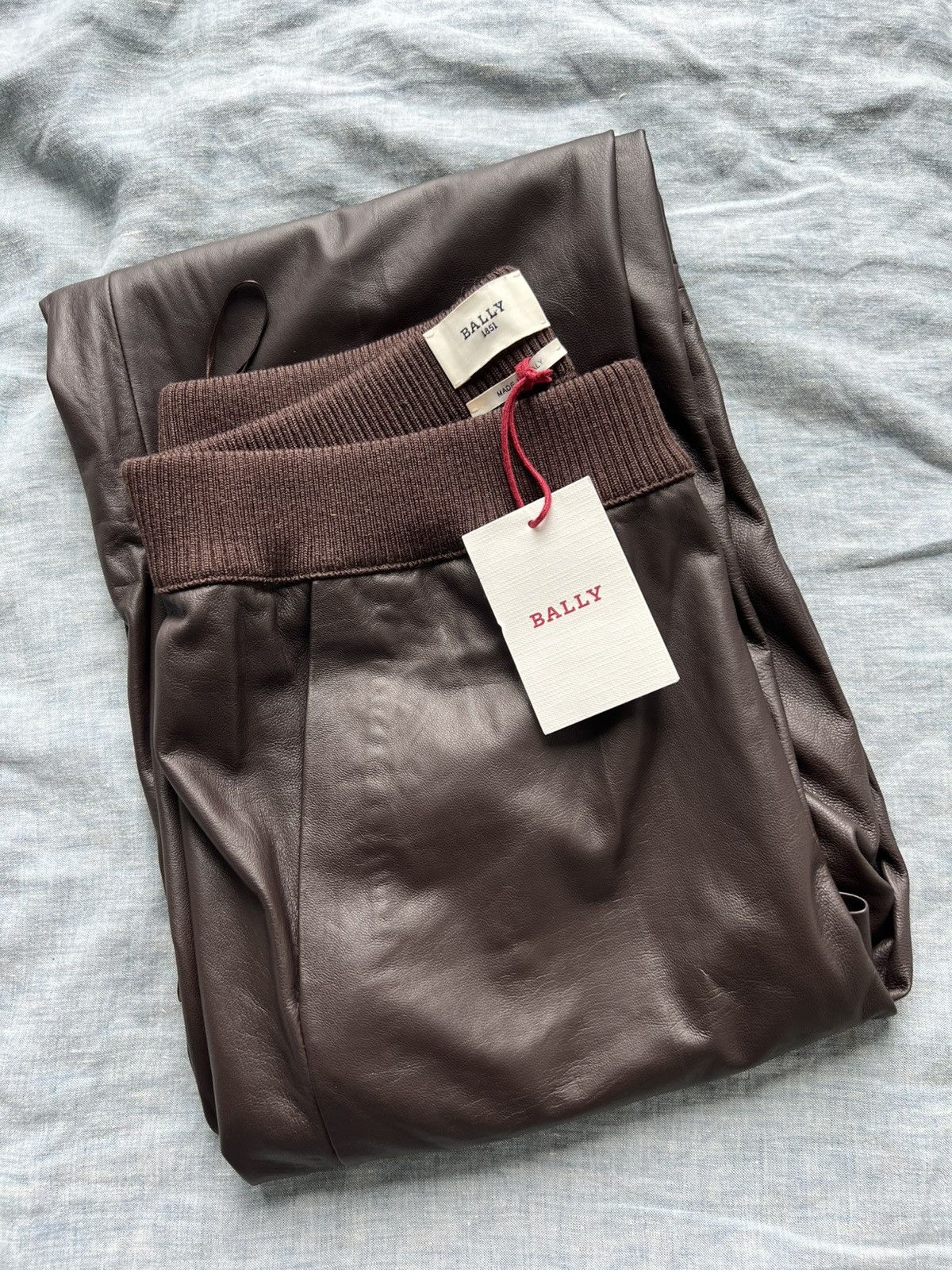 Bally 2195USD BALLY By Rhuigi - Genuine Leather Pants Trousers Size US 32 / EU 48 - 5 Thumbnail