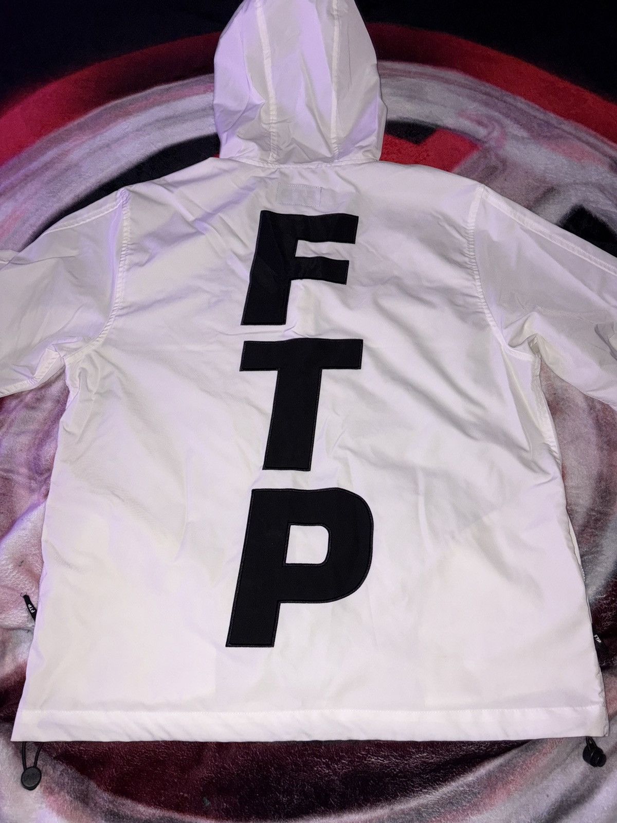Other FTP White Windbreaker Size US L / EU 52-54 / 3 - 3 Thumbnail