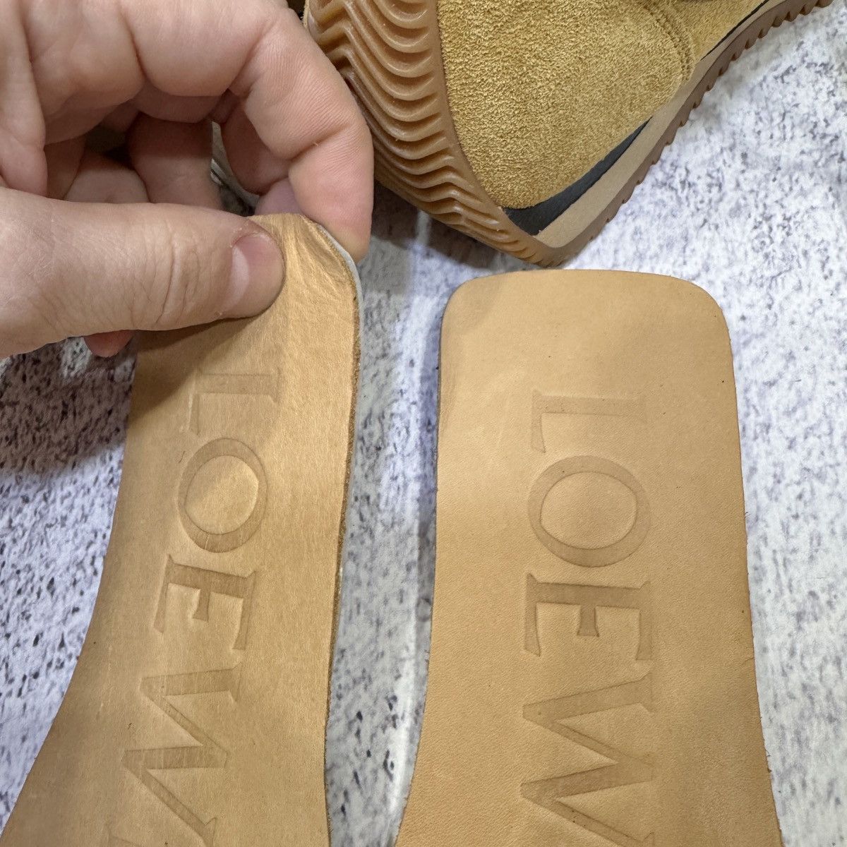 Loewe Loewe Flow Runner Honey Tan Suede Leather Sneakers US10 UK7 Size US 10 / IT 40 - 15 Thumbnail