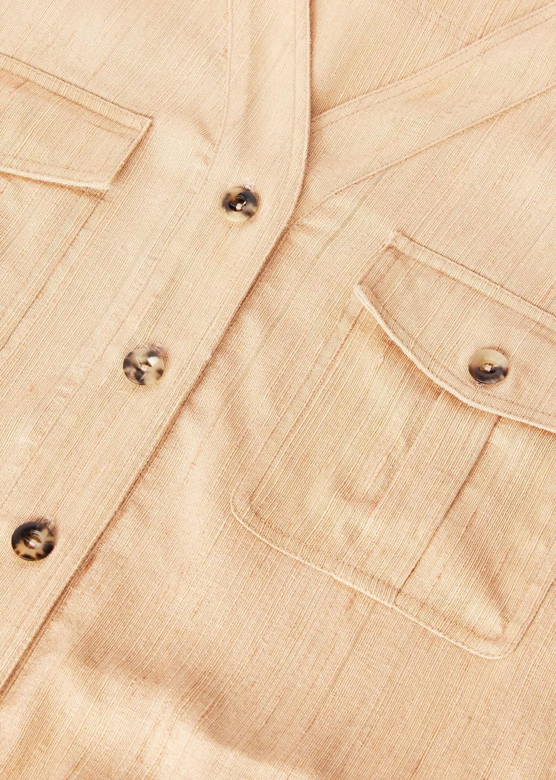 Loro Piana o1srvl11e0725 FAN7463 Silk Abir Shirt in Beige Size M / US 6-8 / IT 42-44 - 3 Thumbnail