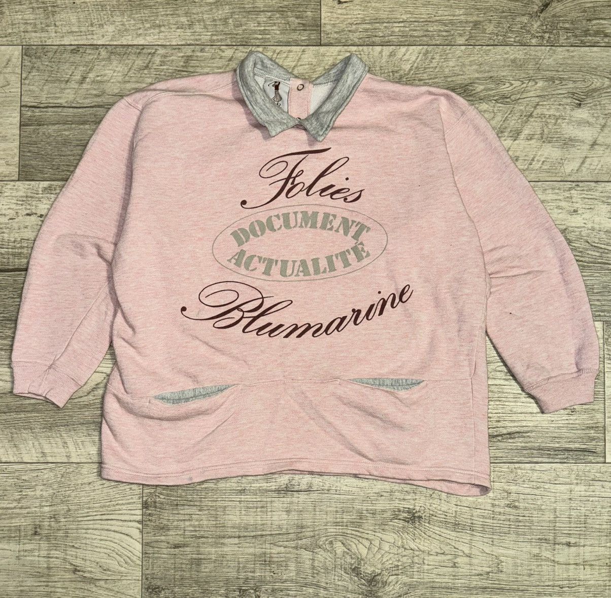 Blumarine Blumarine Vintage Sweatshirt Pink Rare Size L / US 10 / IT 46 - 1 Thumbnail