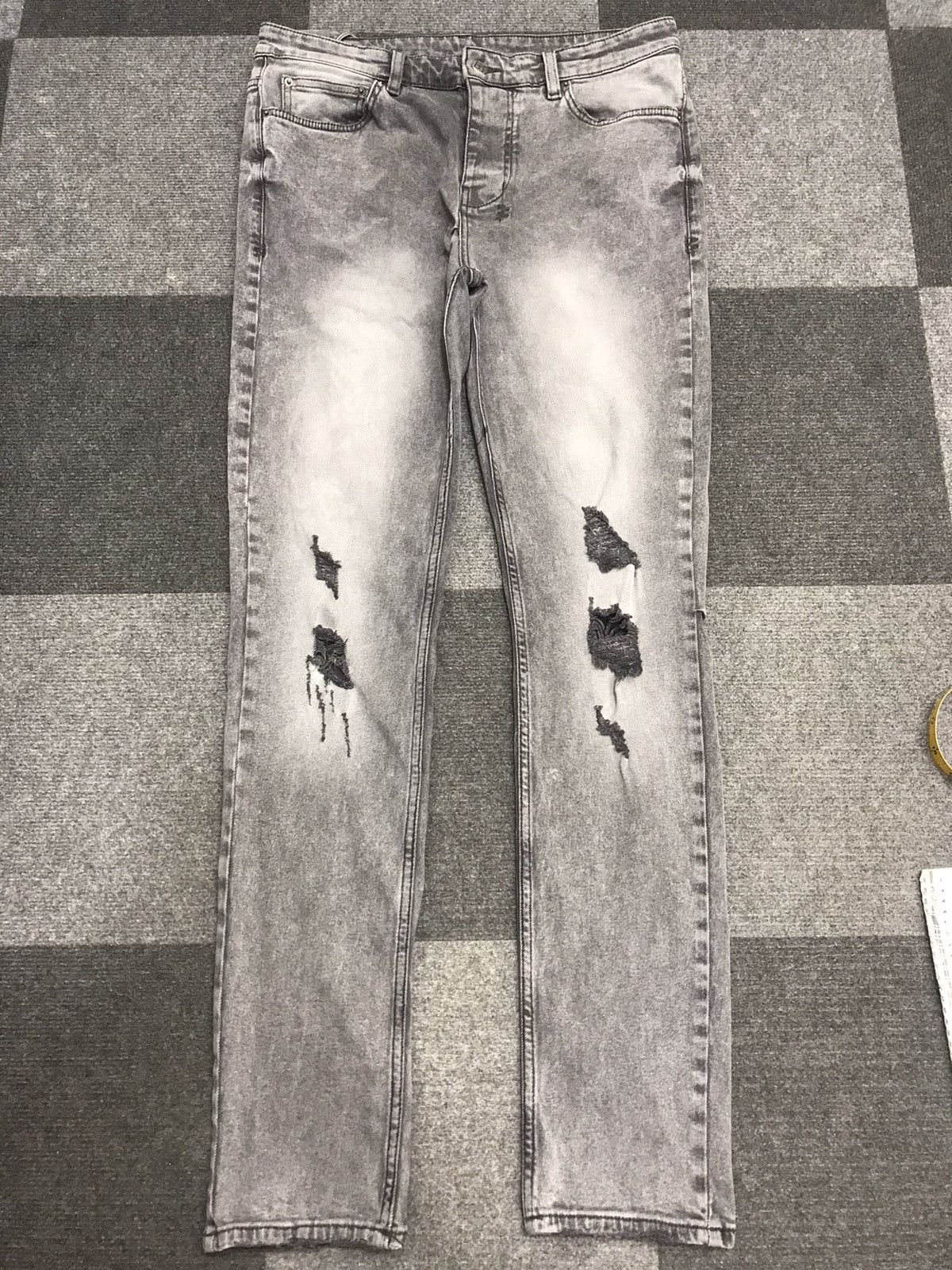 Ksubi 💥ARCHIVAL💥Very Rare ksubi Skinny Distressed Denim F285 Size US 33 - 1 Thumbnail