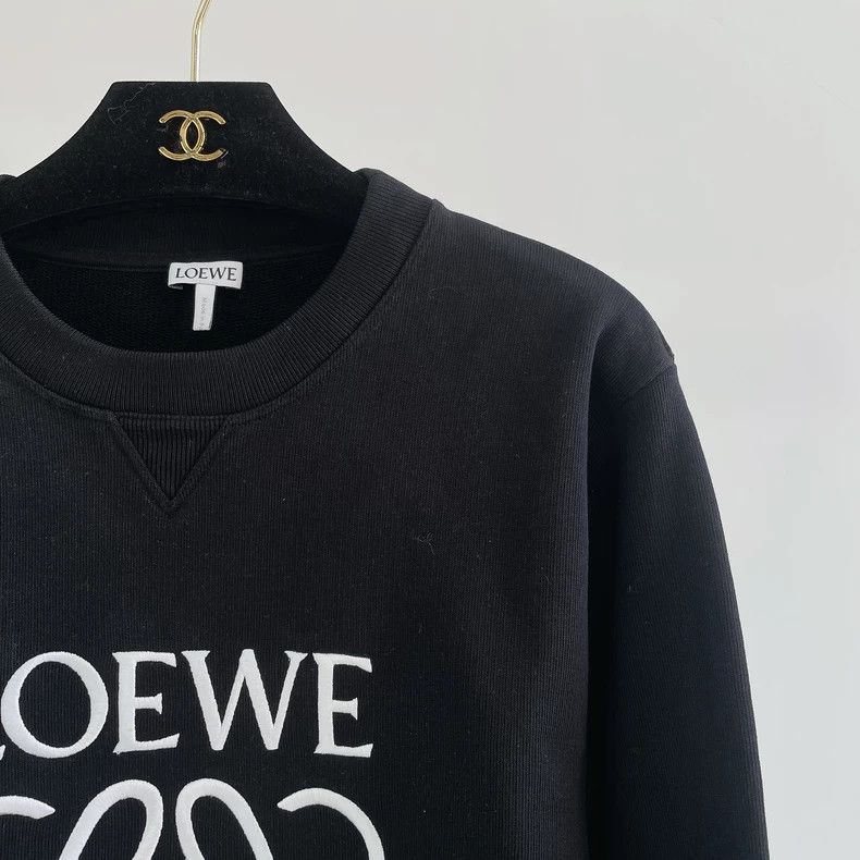 Loewe Loewe Black round neck sweater Size M / US 6-8 / IT 42-44 - 3 Thumbnail