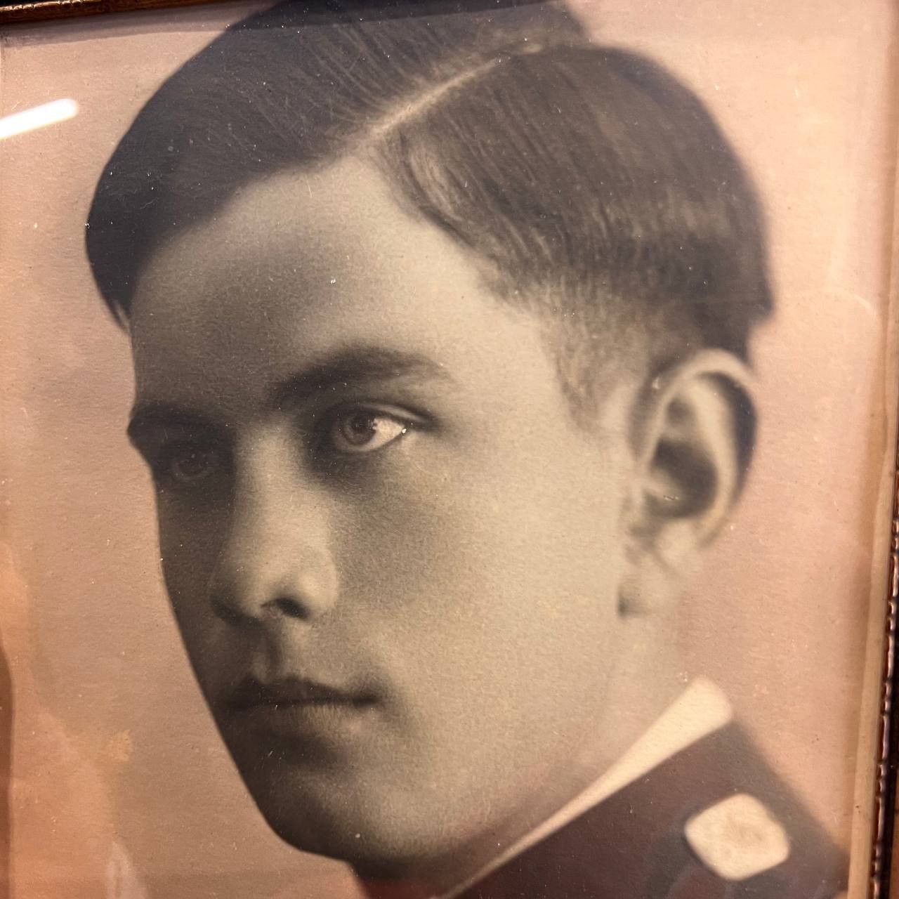 Vintage 1940's Vintage Portrait Photo Soldier Hungary WWII Size ONE SIZE - 2 Thumbnail