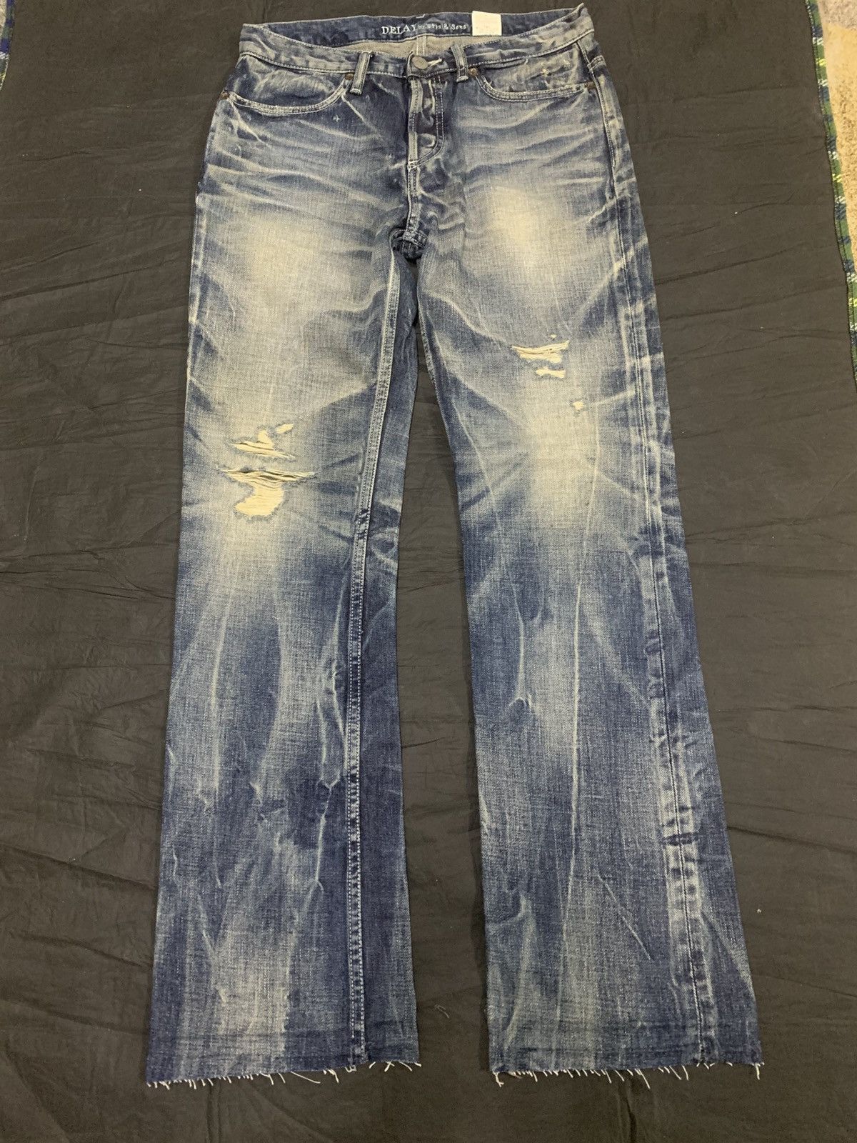 If Six Was Nine × Japanese Brand × Le Grande Bleu (L.G.B.) DELAY by ufin&sons flare Size US 31 - 1 Thumbnail