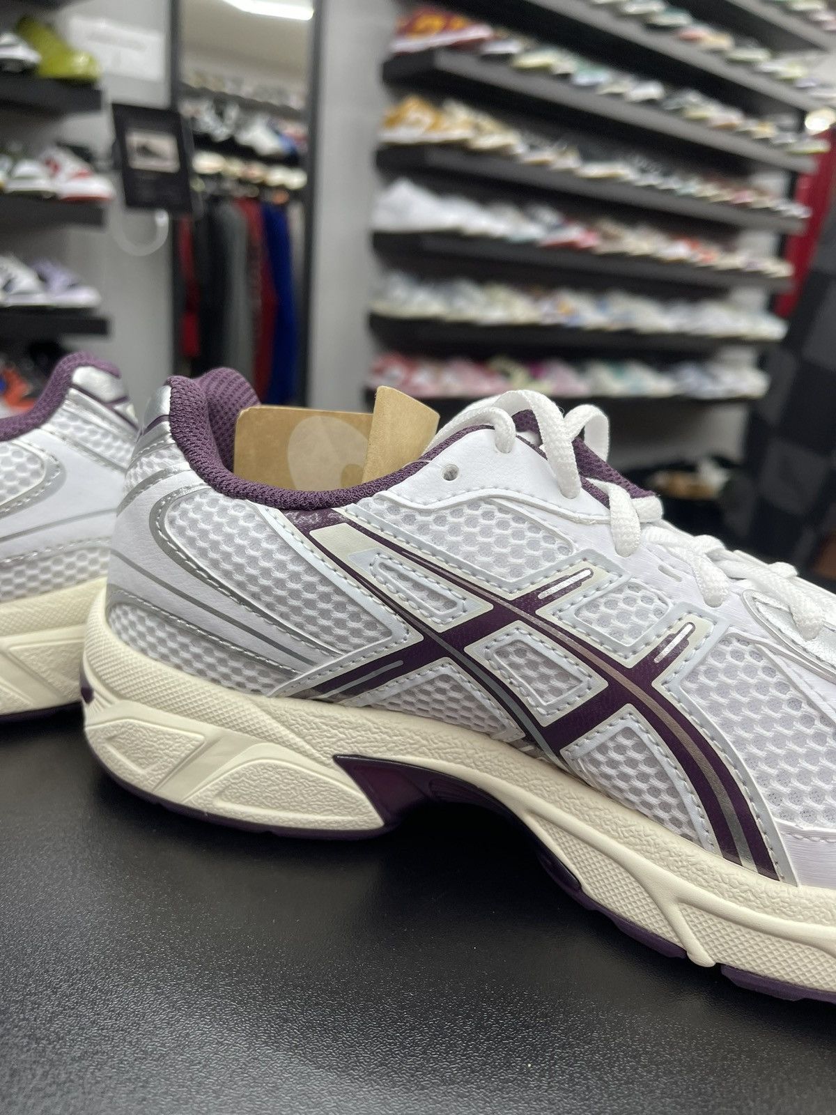Asics Size 5.5/7w - Asics Gel-1130 White Deep Plum Size US 5.5 / EU 38 - 7 Thumbnail