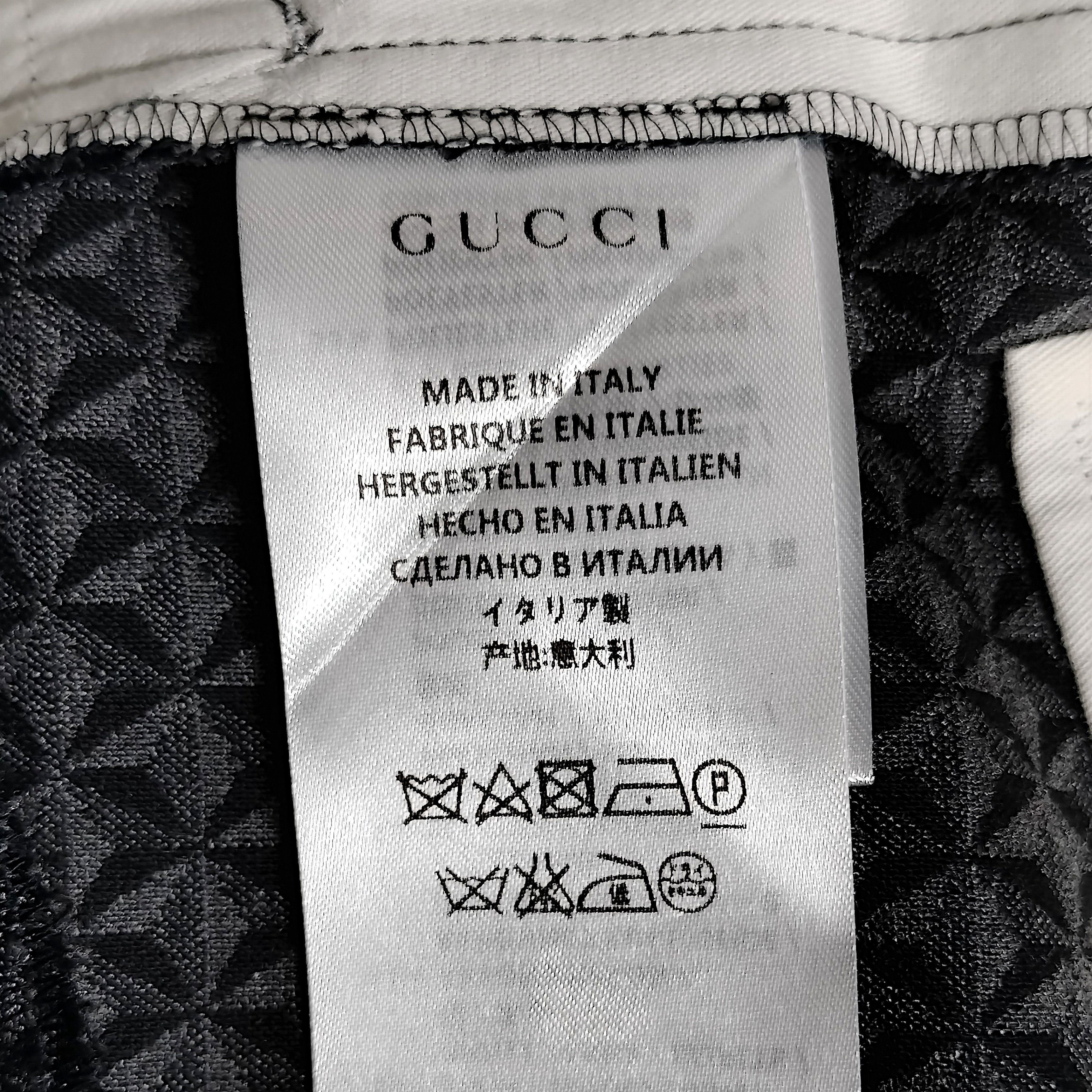 Gucci Authentic Geometric 3D Jacquard Wool-Blend Trousers Size 26" / US 2 / IT 38 - 9 Thumbnail