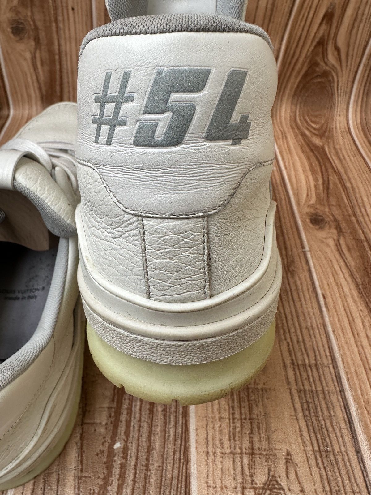 Louis Vuitton Louis Vuitton Trainer Virgil Abloh Grey/White sneaker Size US 12 / EU 45 - 14 Thumbnail