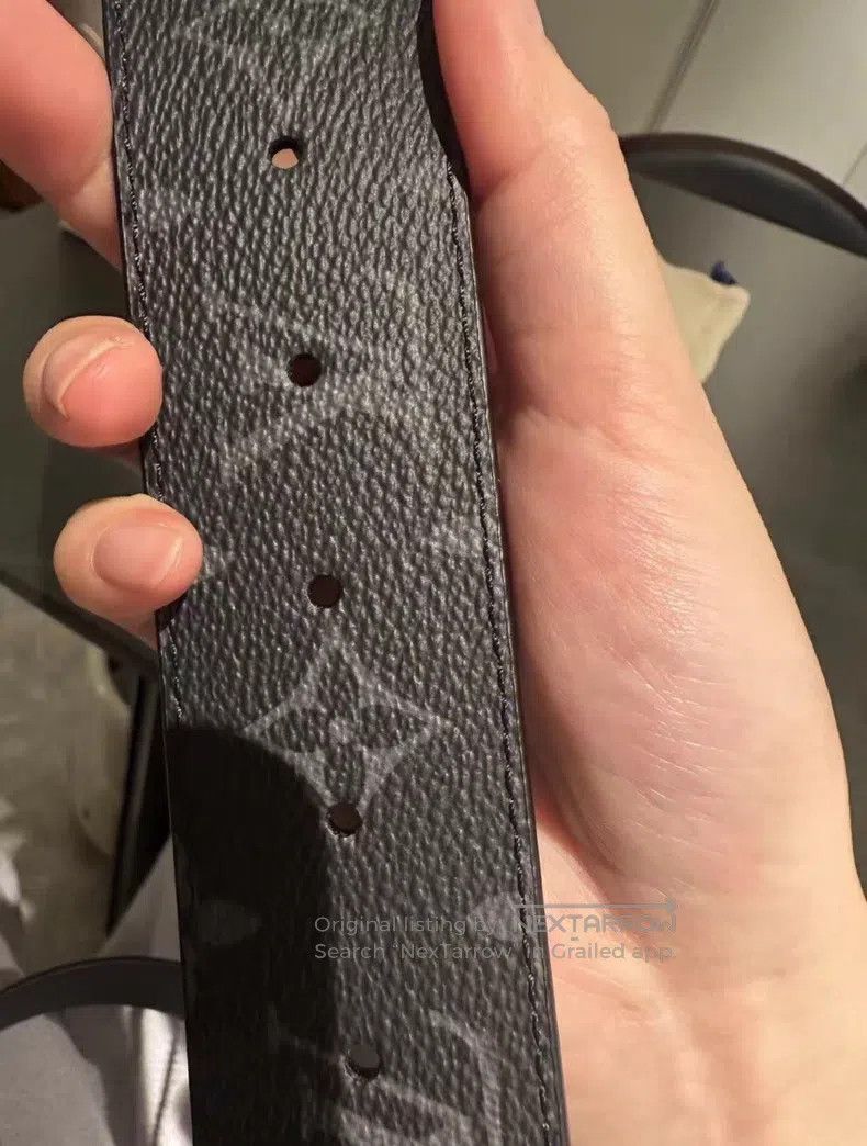 Louis Vuitton Louis Vuitton Black presbyopic belt Men's Classic Black Re Size ONE SIZE - 3 Thumbnail