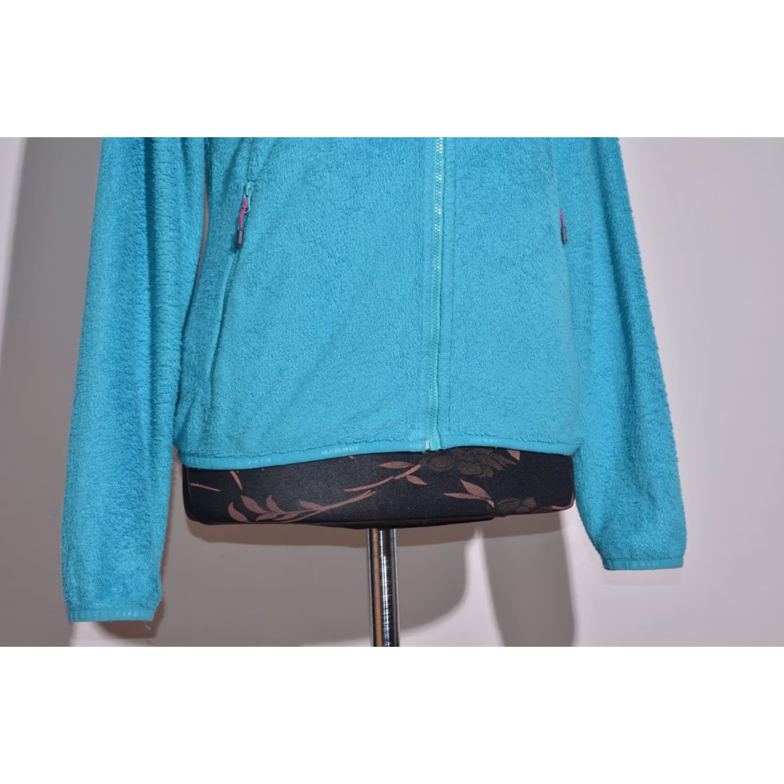 Mammut Mammut Women's Fleece Jumper Full Zip Turquoise Hooded Outdoor Hiking Size S Women Blue Hoodie Size S / US 4 / IT 40 - 3 Thumbnail
