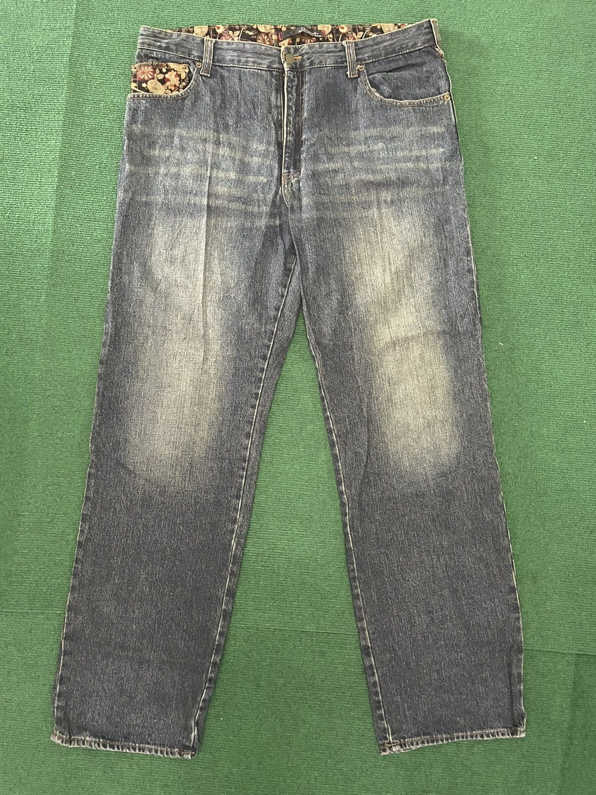 Japanese Brand Rare Japanese Jeans With Embroidery Fish Motifs Size US 38 / EU 54 - 2 Thumbnail