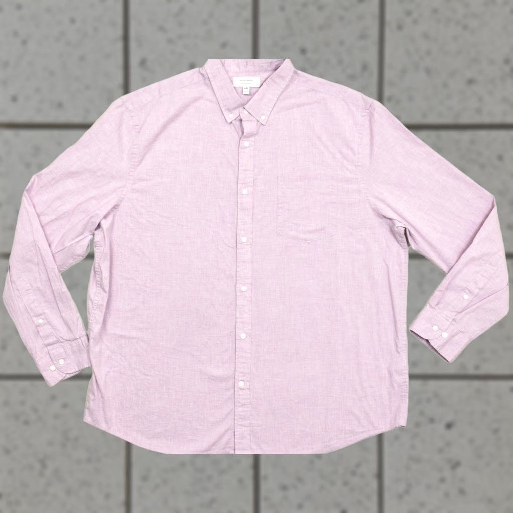 Banana Republic Banana Republic Untucked Fit XXL Purple Cotton Button Down Long Sleeve Shirt Mens Size US XXL / EU 58 / 5 - 1 Thumbnail