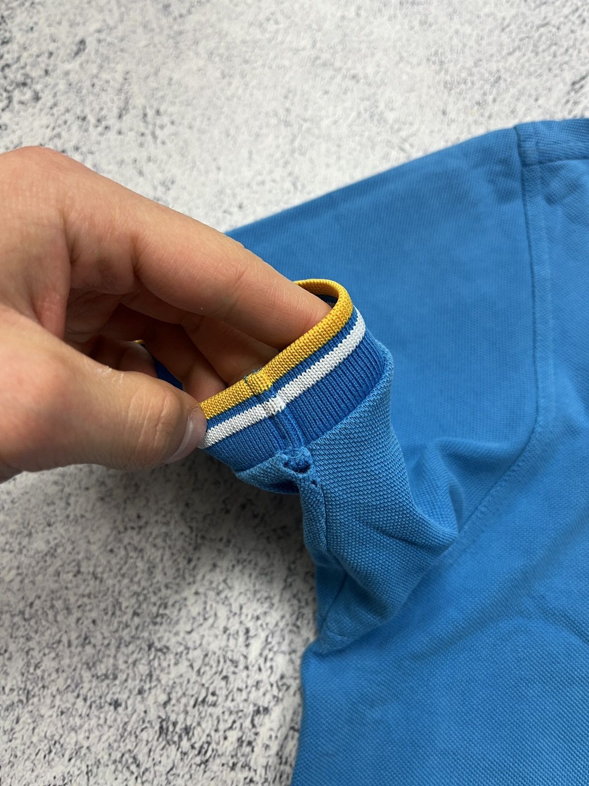 Fred Perry Fred Perry Polo Shirt Blue Yellow Casual Streetwear Hype Size US L / EU 52-54 / 3 - 10 Thumbnail
