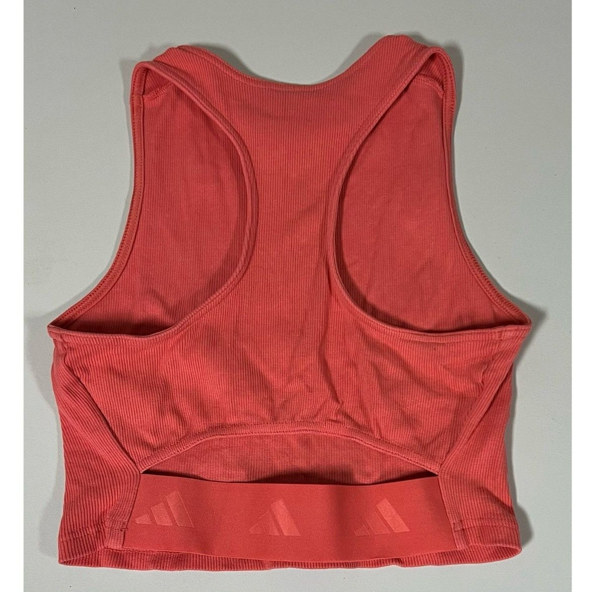 Adidas Adidas Pink Coral Logo Sports Bra Crop Top Shirt Size S 🪸 Size S / US 4 / IT 40 - 3 Thumbnail