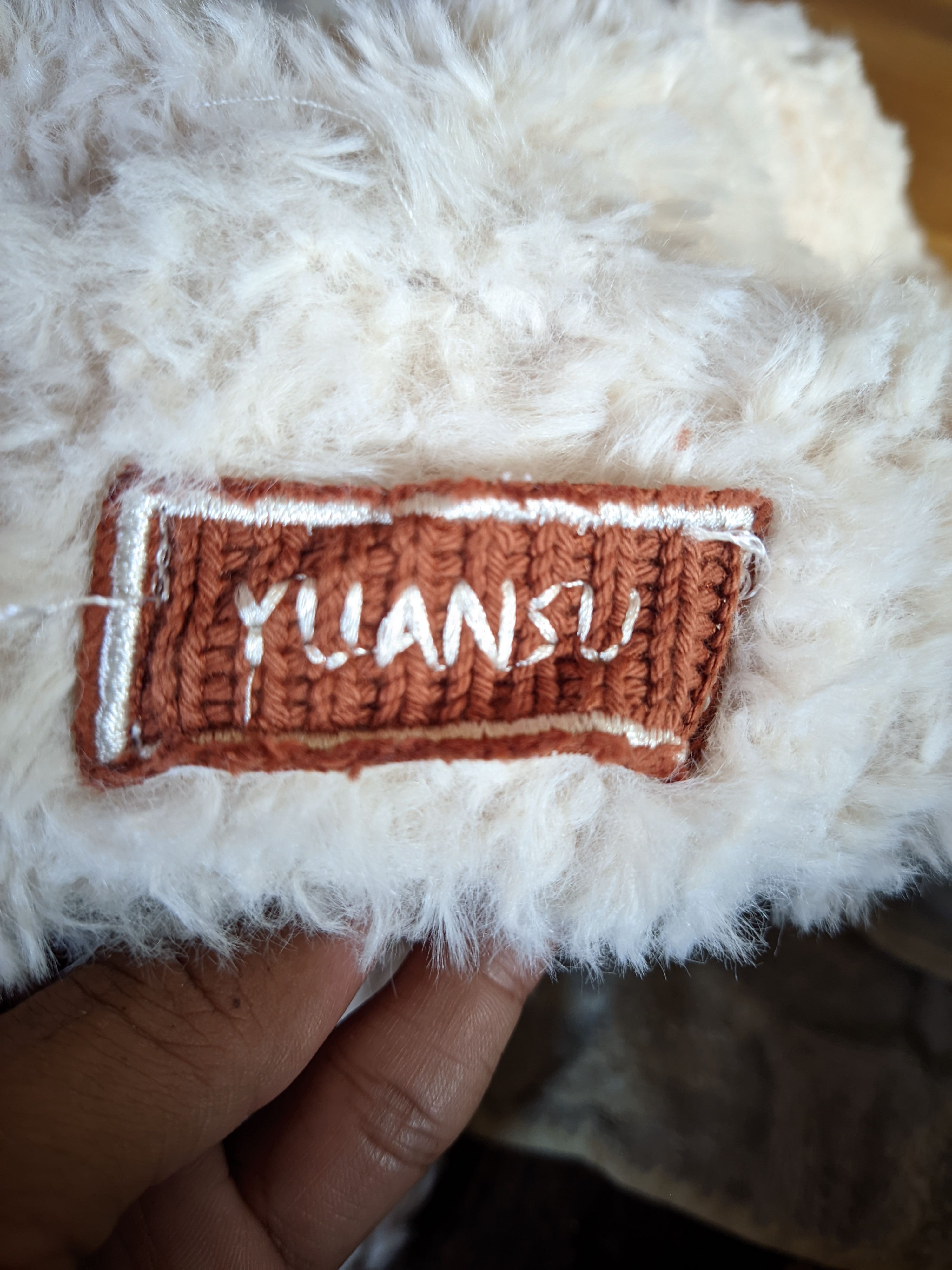Japanese Brand Yuansu Fur Beanie Full Cover With Button Size ONE SIZE - 6 Thumbnail