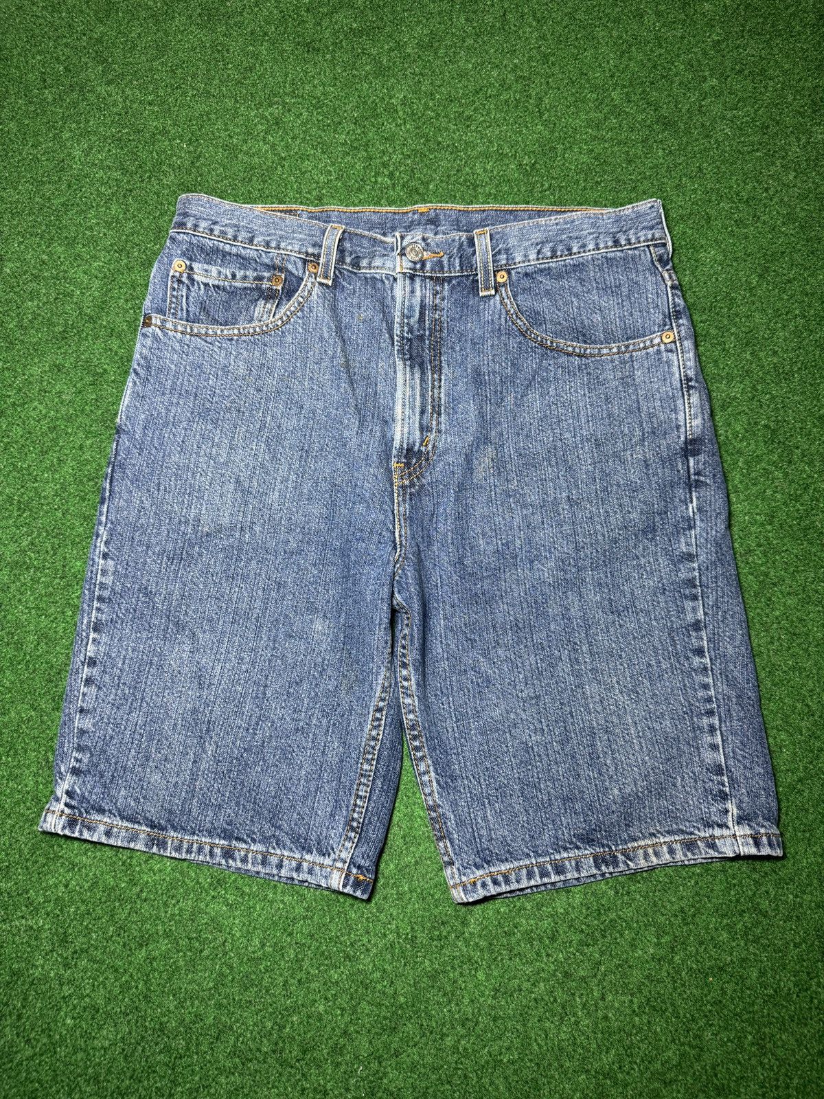 Levi's × Vintage Y2K Levi’s 505 Jorts 34 Skater Grunge Hip Hop Denim Shorts Size US 34 / EU 50 - 3 Thumbnail