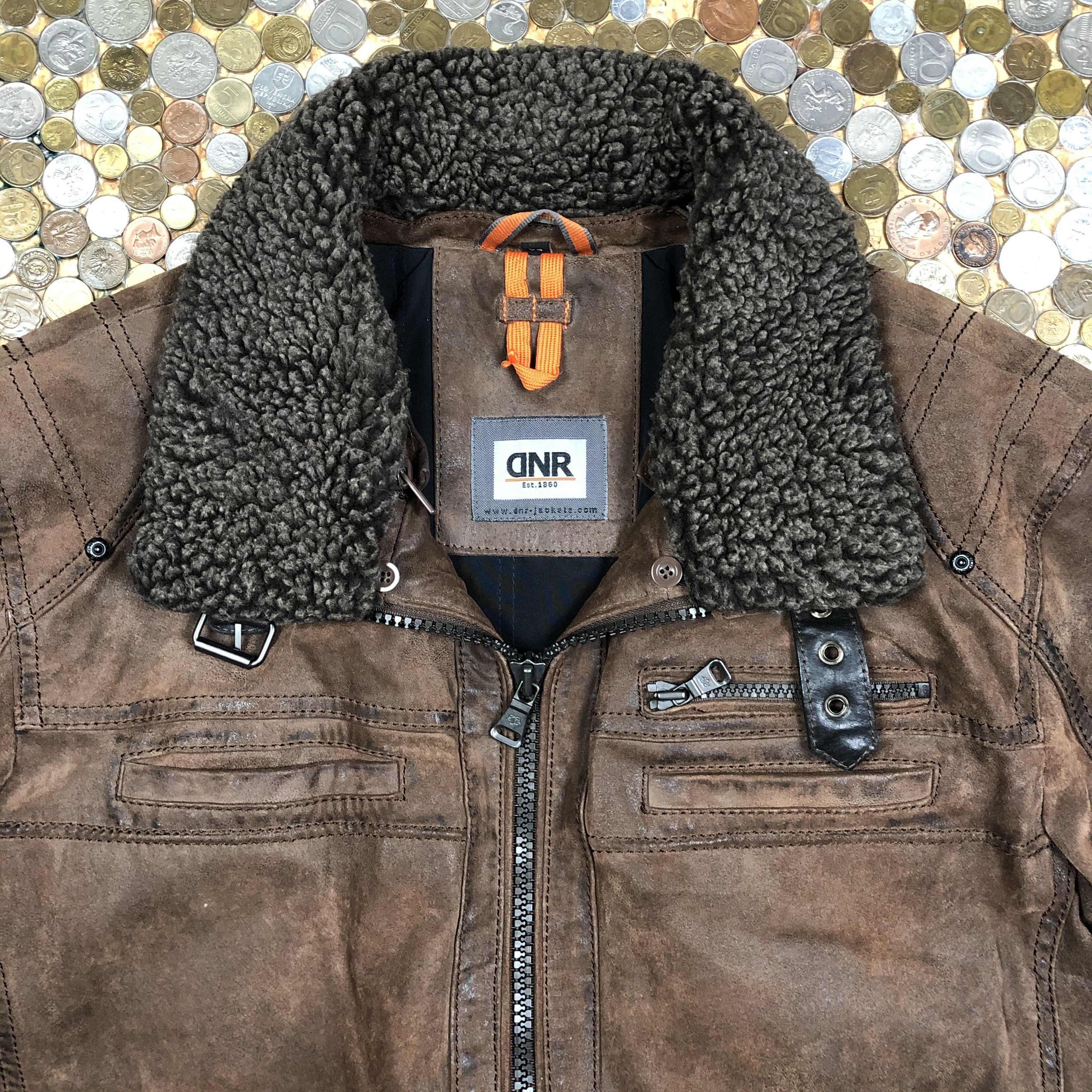 Vintage DNR Vintage Leather Winter jacket 90's Size US L / EU 52-54 / 3 - 2 Thumbnail