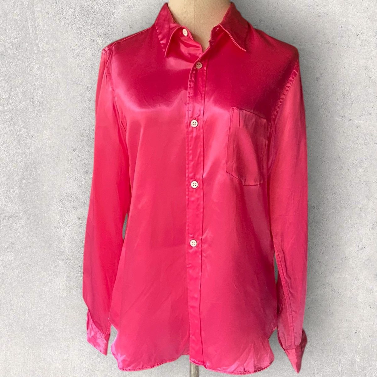 Comme des Garcons Vintage 1999 Rayon Pink Shirt Size M / US 6-8 / IT 42-44 - 1 Thumbnail
