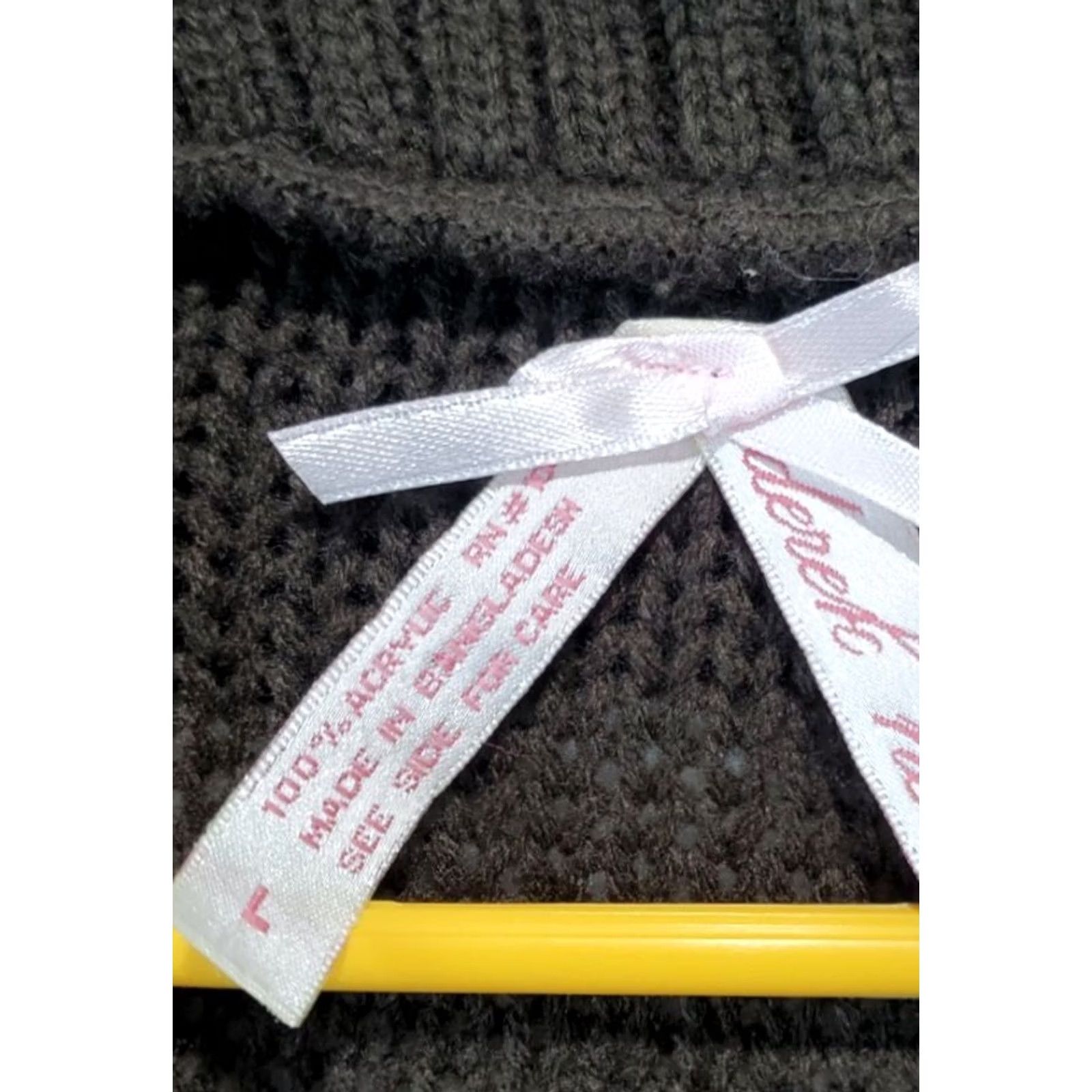 Vintage Derek Heart Women's Cardigan Fisherman Cable Knit Brown Size L Open Button Vintage Knit Sweater Fall Winter Size L / US 10 / IT 46 - 7 Thumbnail