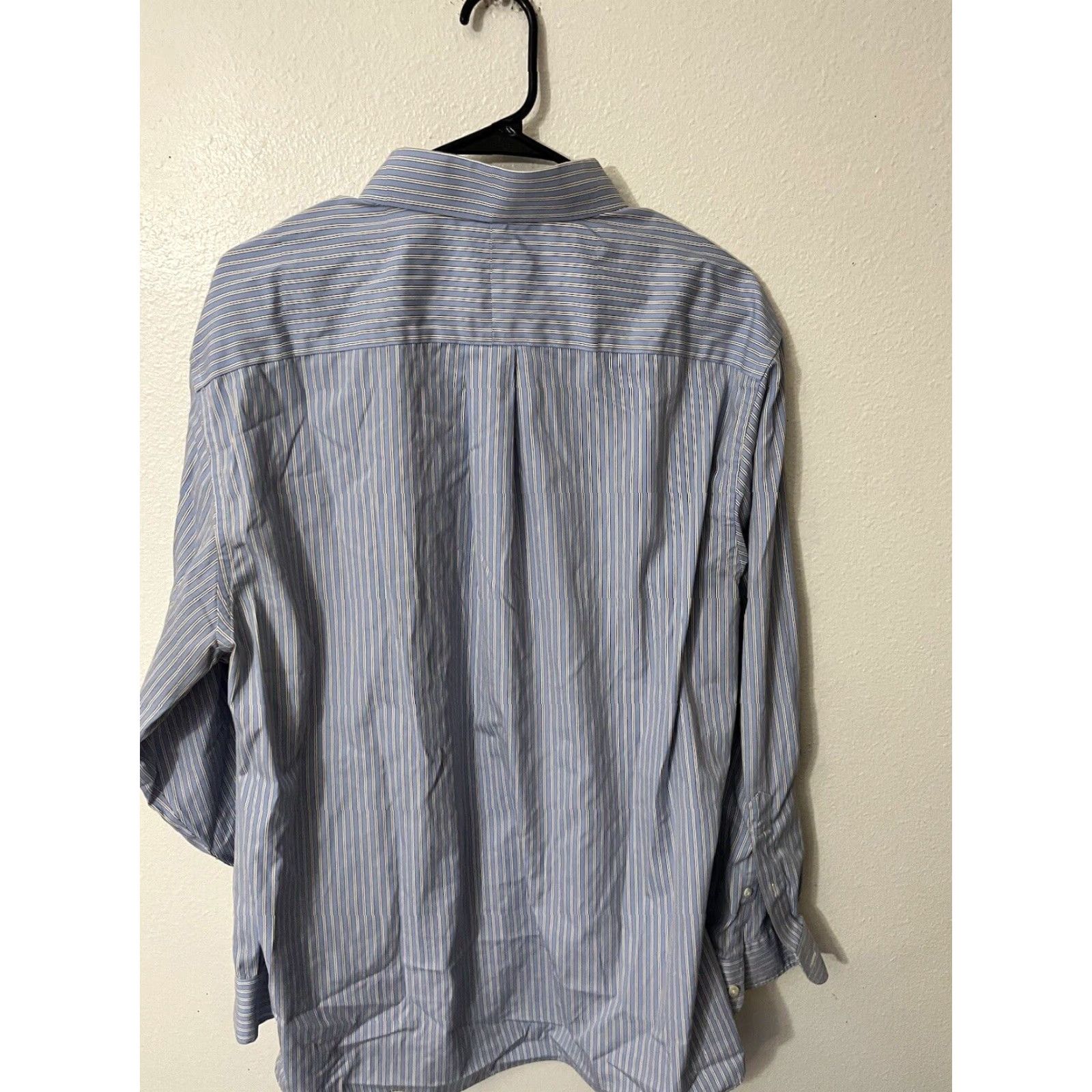 Jos. A. Bank Jos. A. Bank Shirt Adult 17.5-35 Blue Striped Long Sleeve Button-Down Cotton Mens Size US XL / EU 56 / 4 - 3 Thumbnail