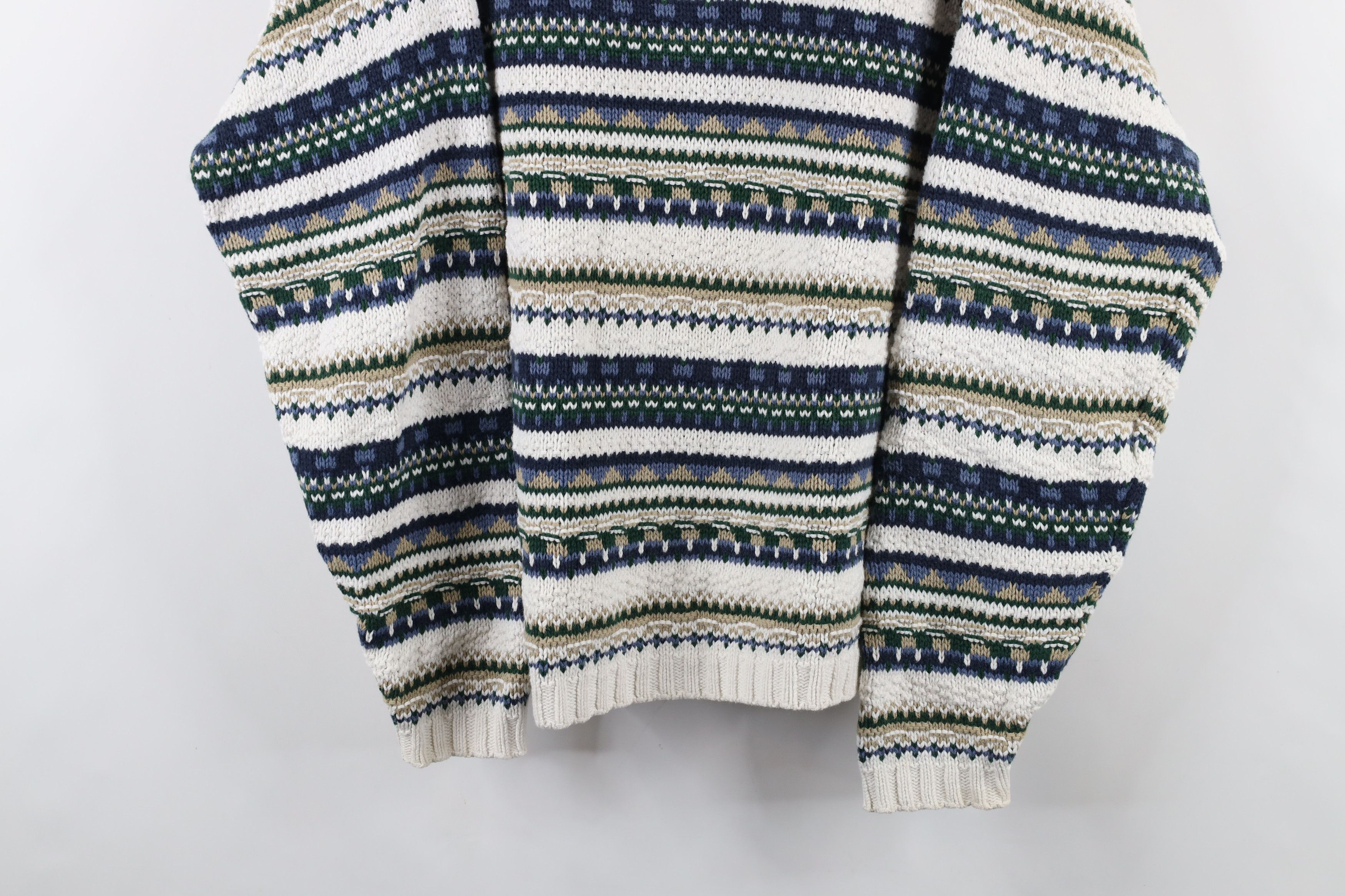 Vintage Vintage 90s Streetwear Knit Fair Isle Crewneck Sweater USA Size US XL / EU 56 / 4 - 3 Thumbnail