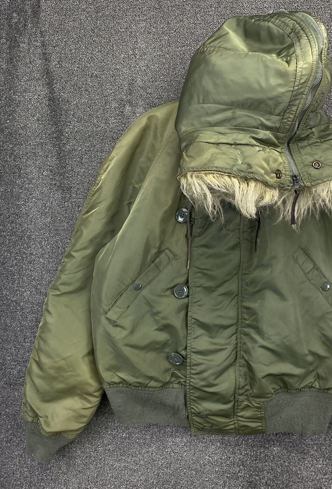 Alpha Industries Vintage Alpha Industries N-2B Attached Hood Flight Jacket Size US M / EU 48-50 / 2 - 5 Thumbnail