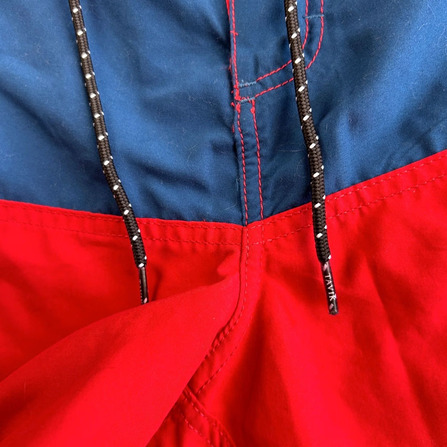 Tavik Tavik Swim Trunks Board Shorts 38 Red Blue Stripe Drawstring Beach Surf Men Adult Regular 38 Red Size US 38 / EU 54 - 5 Thumbnail