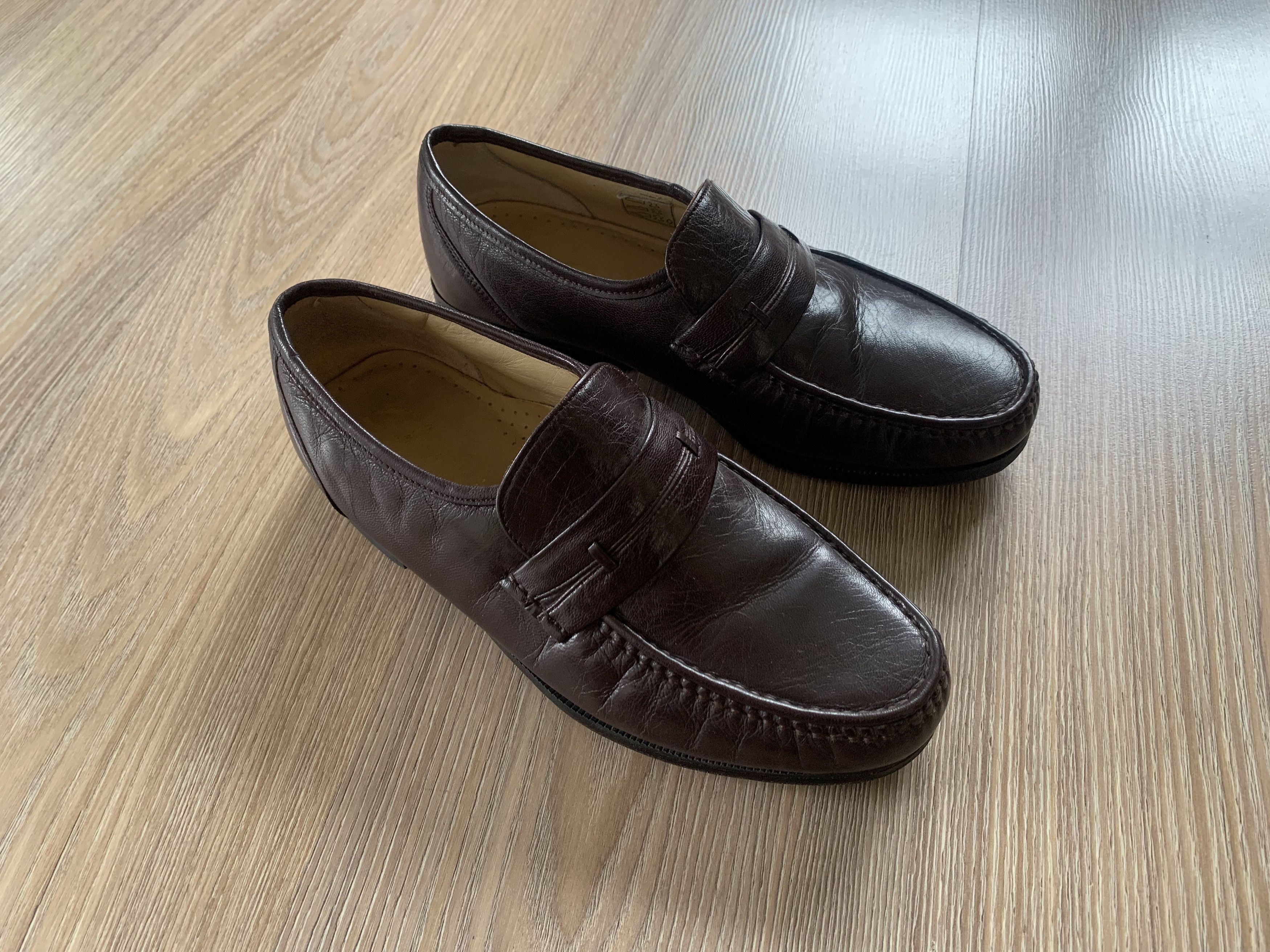 Clarks Men’s Clarks Brown Leather Loafers Shoes Size US 6 / EU 39 - 13 Thumbnail