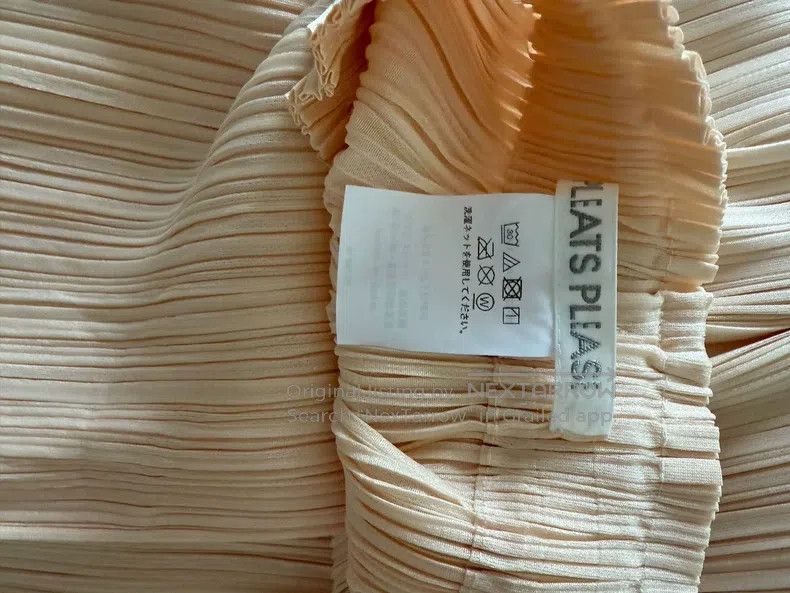 Issey Miyake Issey Miyake Off-white Pleated Skirt Size 31" - 2 Thumbnail
