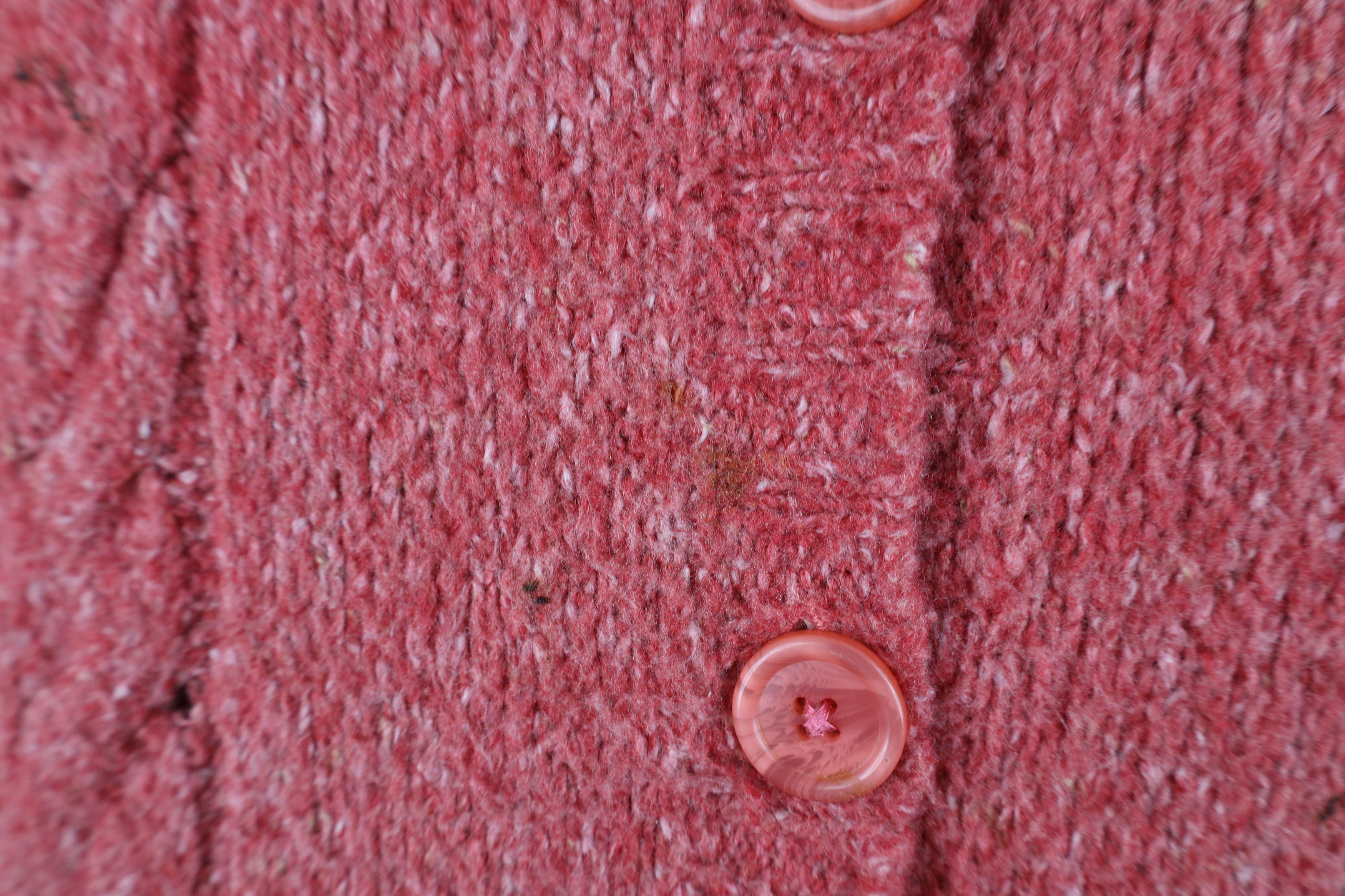 L.L. Bean Vintage LL Bean Wool Blend Cable Knit Cardigan Sweater Size XL / US 12-14 / IT 48-50 - 7 Thumbnail