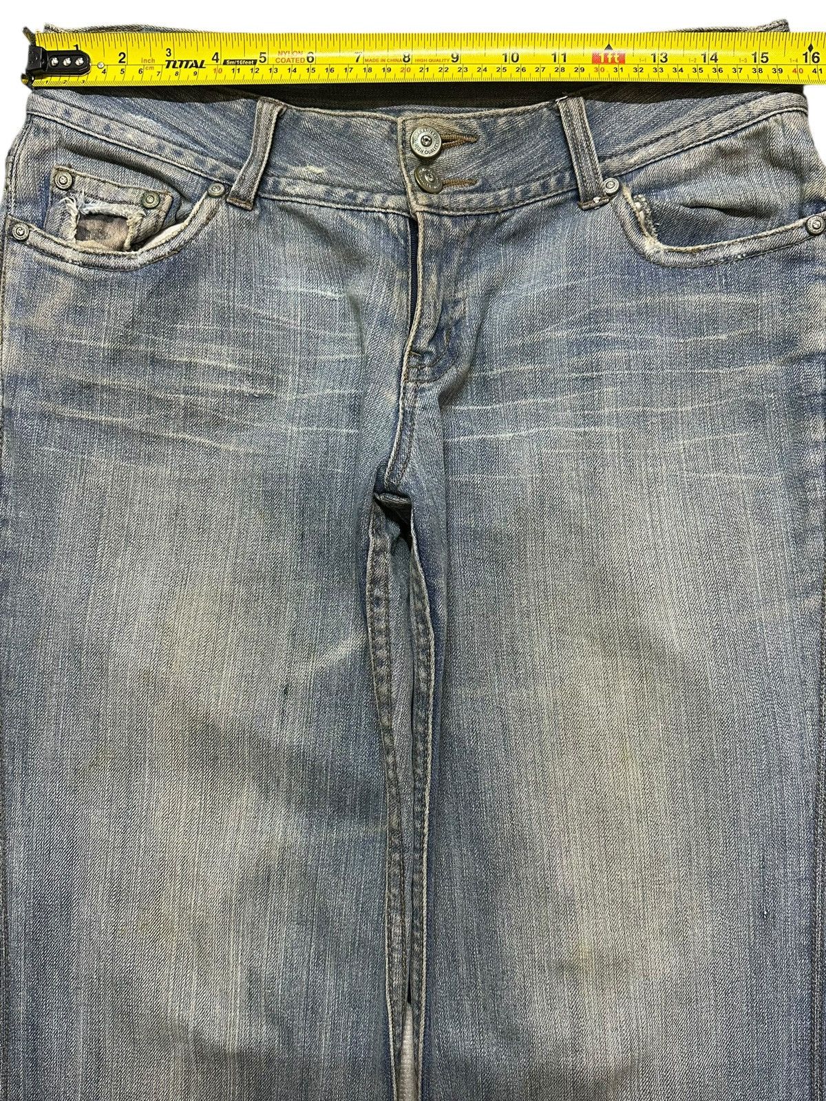Japanese Brand Vintage Japanese Brand Blue Faded Wash Baggy Wide Leg Jeans Size US 30 / EU 46 - 11 Thumbnail