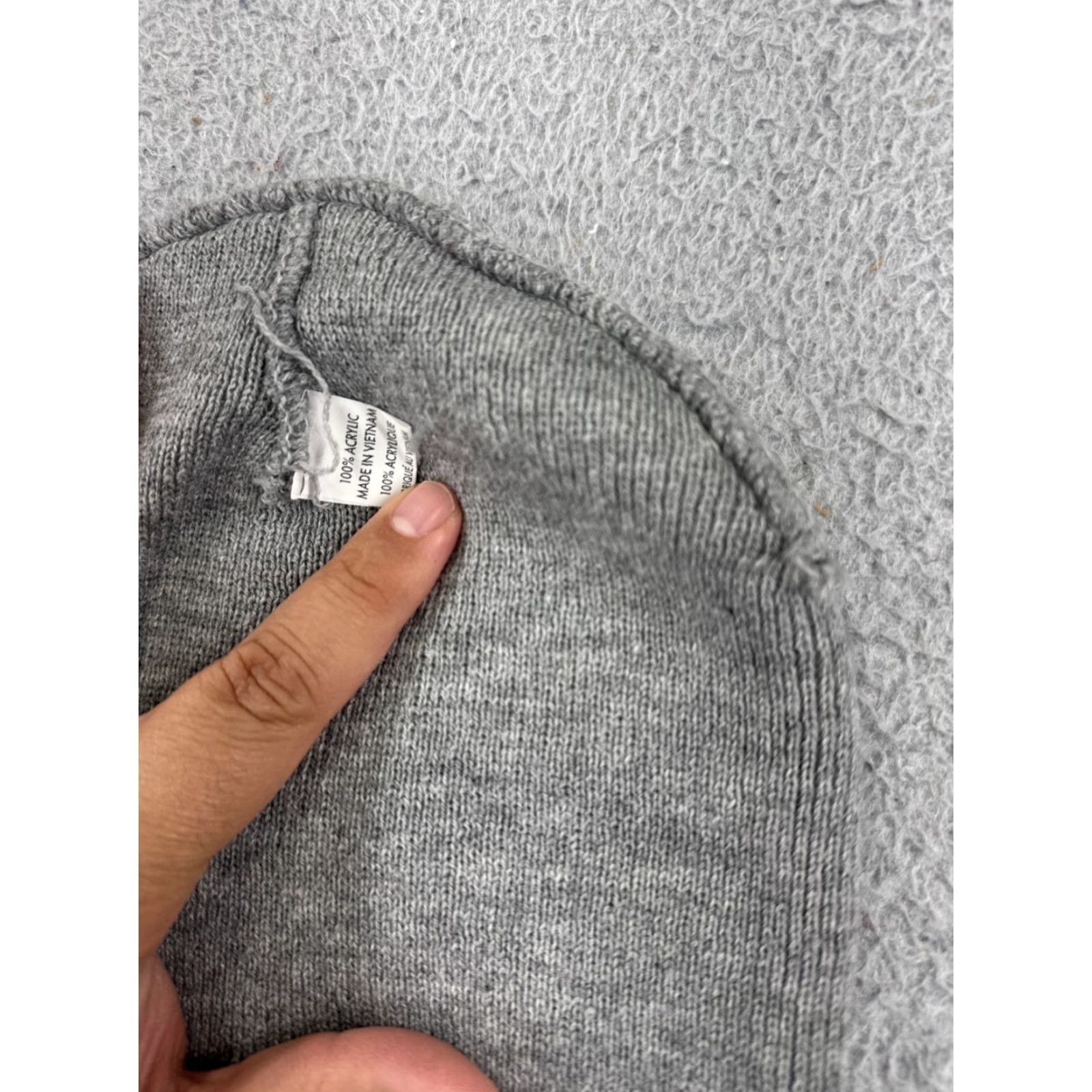 Vintage Pro Wrestling Tees Knit Beanie Toque Adult One Size Gray Striped Ski Hat for Men Size ONE SIZE - 4 Thumbnail