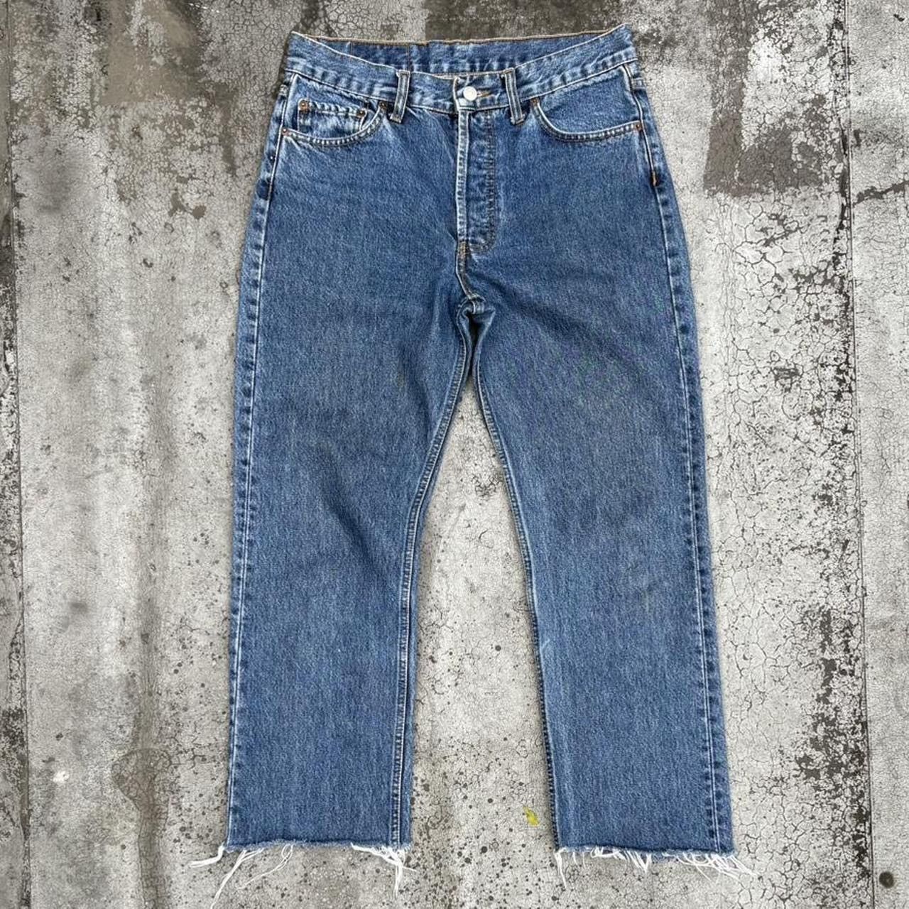 Levi's Vintage 90s Levi's 501 Blue Denim Jeans Cut-Offs Size US 31 - 2 Thumbnail