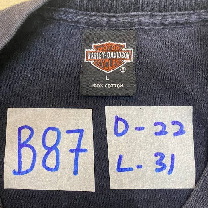 Harley Davidson × Vintage B87 VTG 90s HARLEY DAVIDSON USA FADED TEE Size US L / EU 52-54 / 3 - 5 Thumbnail
