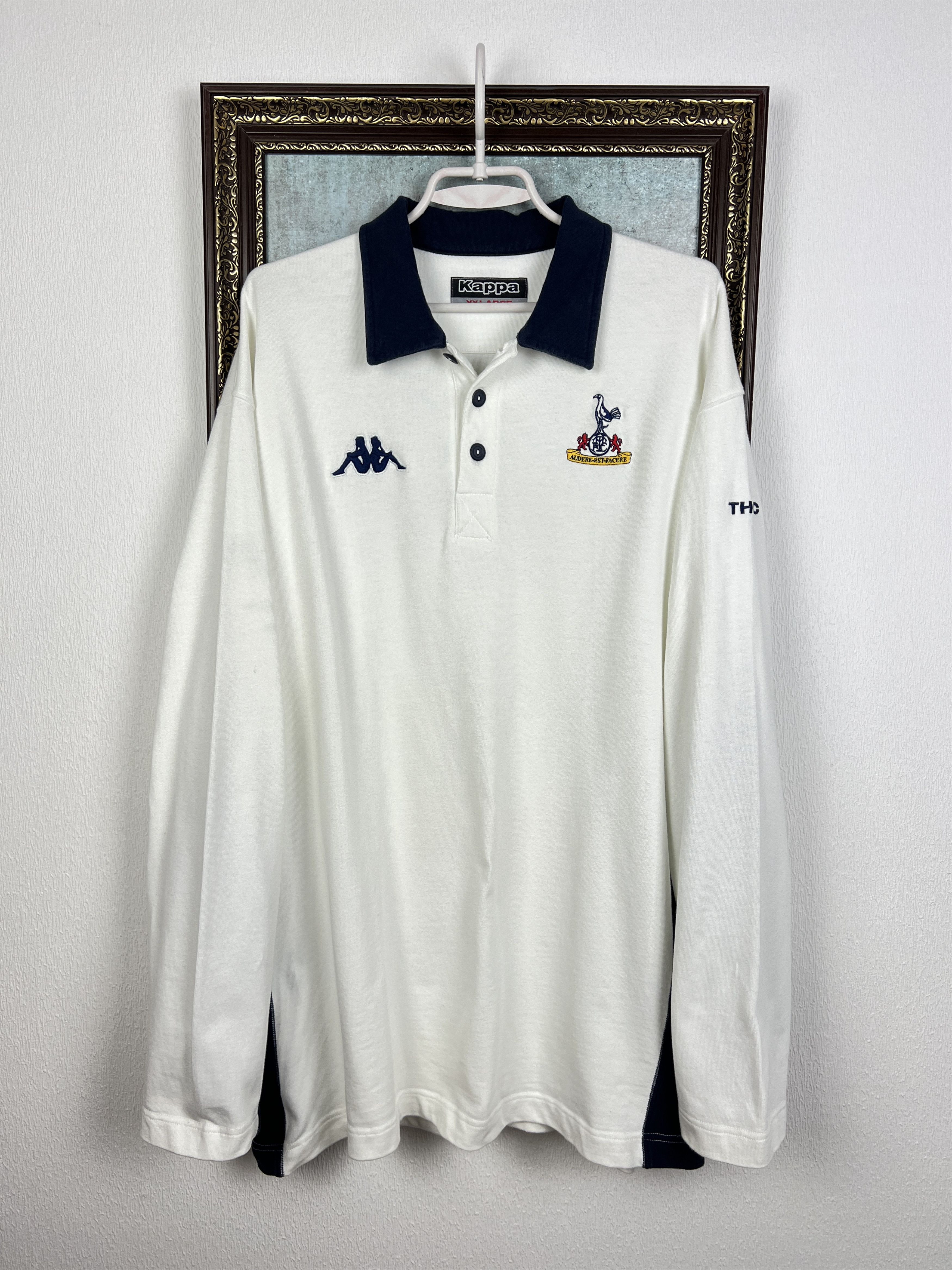 Kappa Tottenham Football Polo Shirt Long Sleeve Jersey Trikot Size US XXL / EU 58 / 5 - 1 Thumbnail