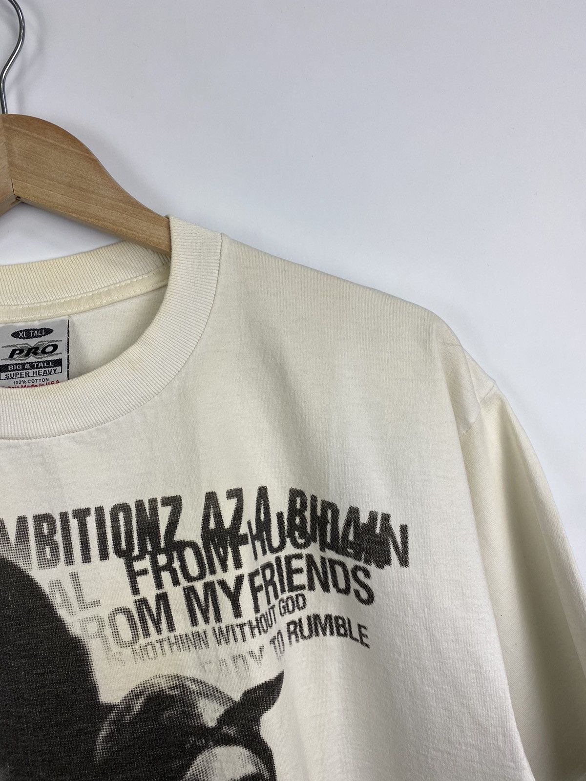 Band Tees × Rap Tees 🇺🇸 Vintage 90s Tupac Shakur Rap Makaveli T-Shirt retro Size US XL / EU 56 / 4 - 11 Thumbnail