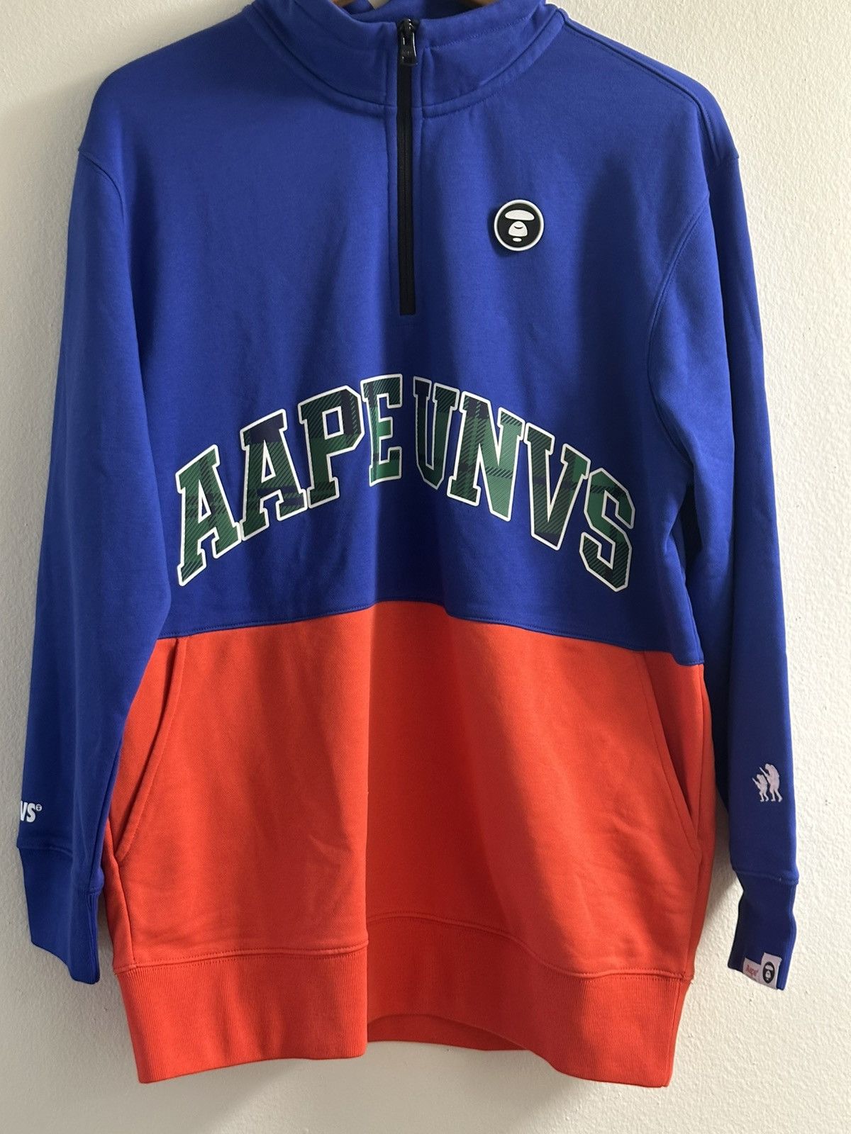 Aape × Bape AAPE by A Bathing Ape 1/4 Zip Sweatshirt. New & Authentic Size US XS / EU 42 / 0 - 1 Thumbnail