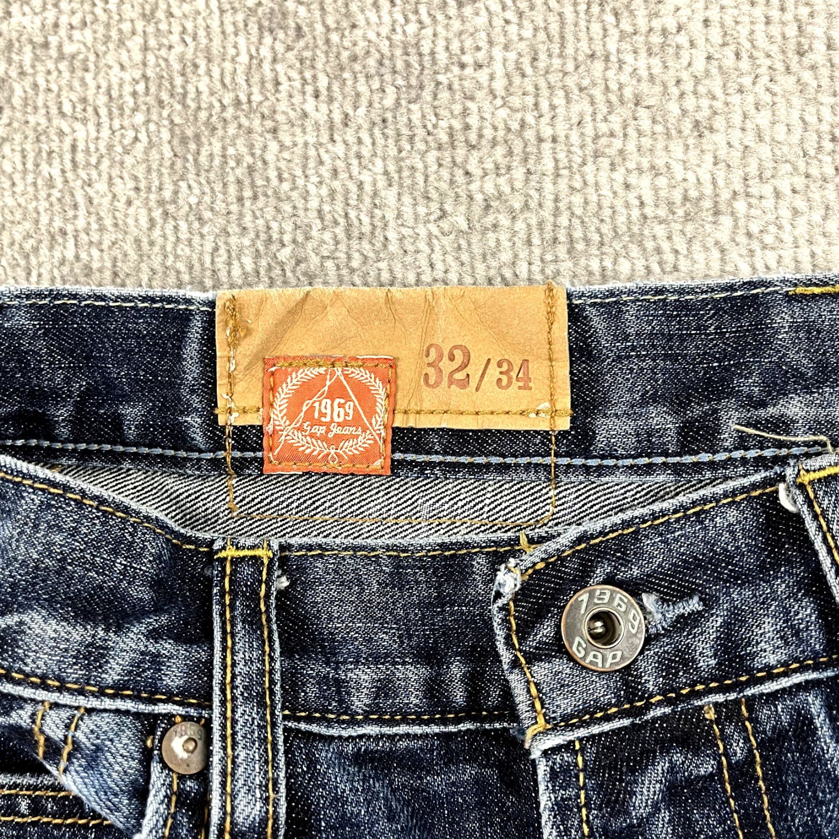 Gap GAP Jeans Mens 30 x 32 Straight Blue Denim 90s Y2K Skater East Fit 5-Pocket Regular Rise Mid Jeans Mens Blue Size US 30 / EU 46 - 4 Thumbnail