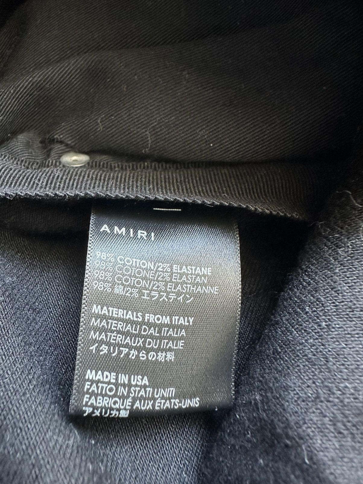 Amiri Amiri Stacked Black Skinny Jeans W/ Zipper! Size US 32 / EU 48 - 4 Thumbnail