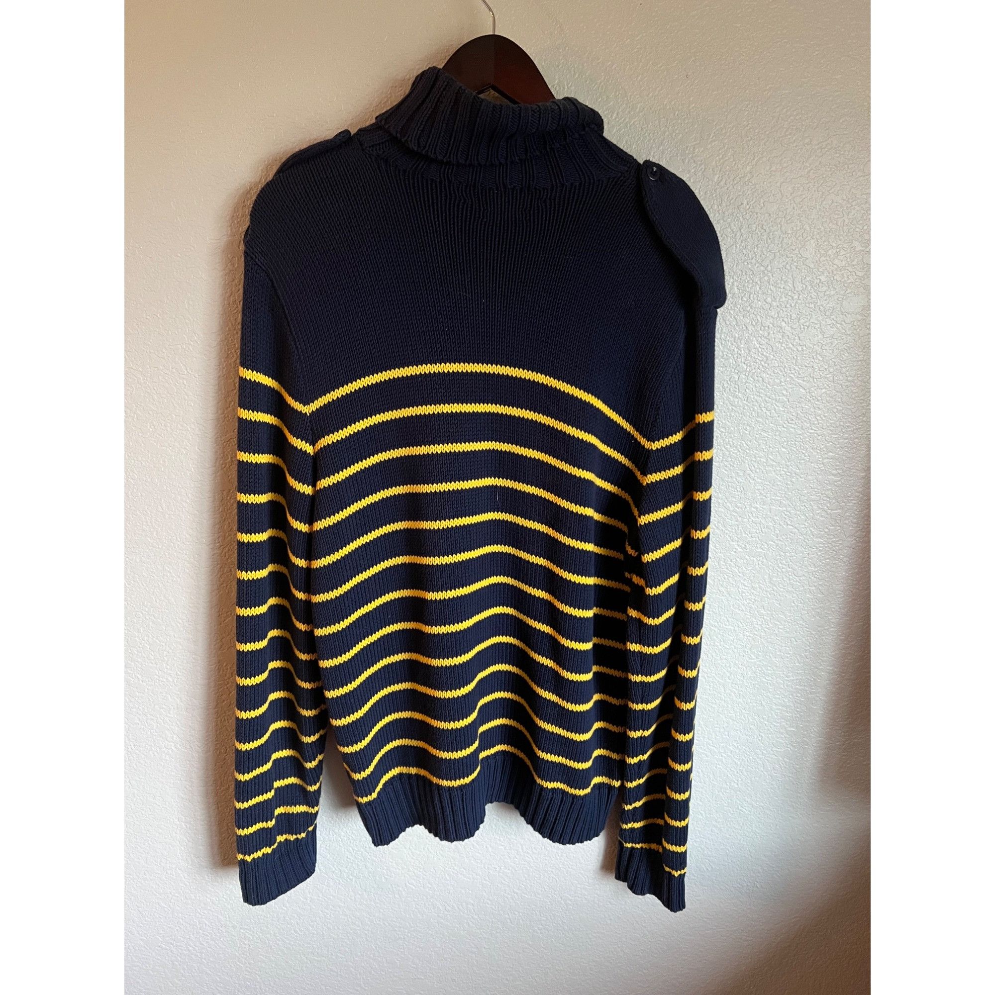 Polo Ralph Lauren × Vintage Vintage Polo Ralph Lauren Cotton Turtleneck Sweater - Size L Size US L / EU 52-54 / 3 - 4 Thumbnail