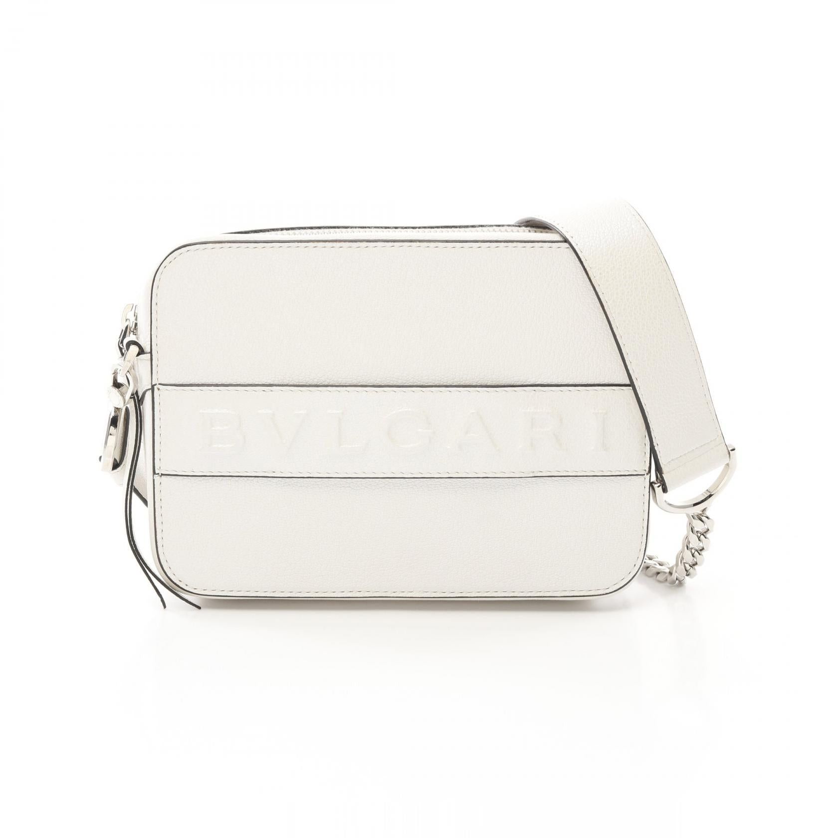 Bvlgari Bvlgari Pearl Shell Leather Embossed Logo Shoulder Bag White Size ONE SIZE - 1 Thumbnail