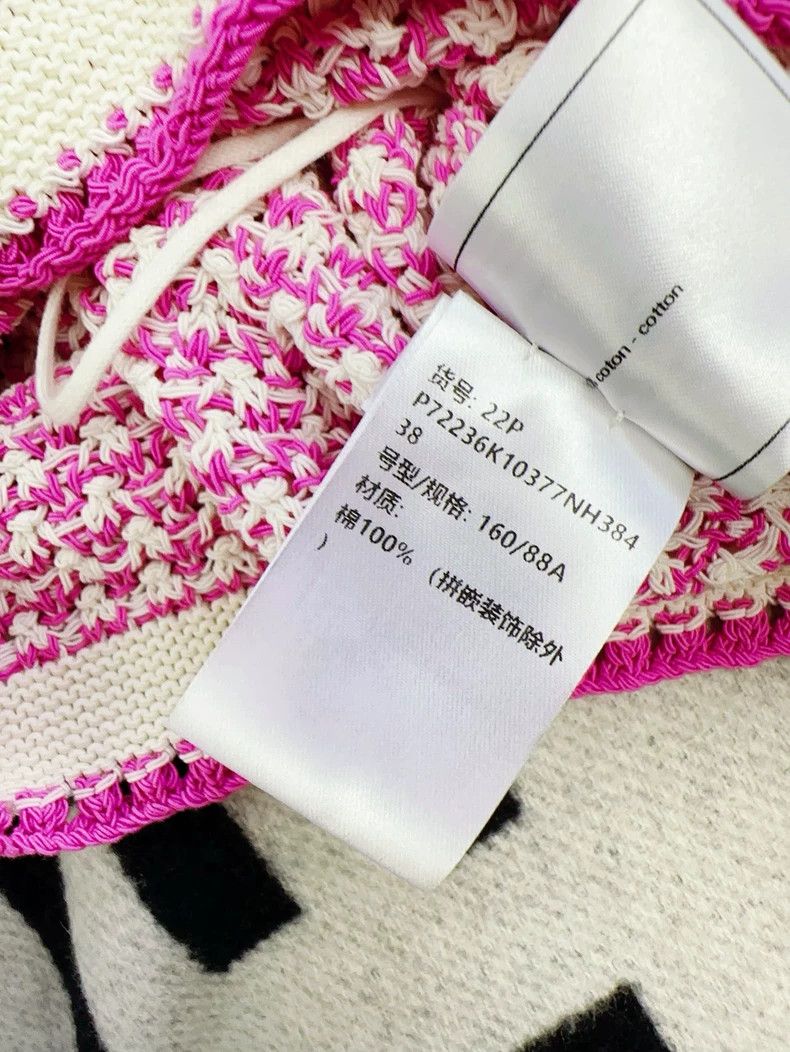 Chanel Chanel 22P pink and white four-pocket knitted sleeveless v Size XS / US 0-2 / IT 36-38 - 6 Thumbnail