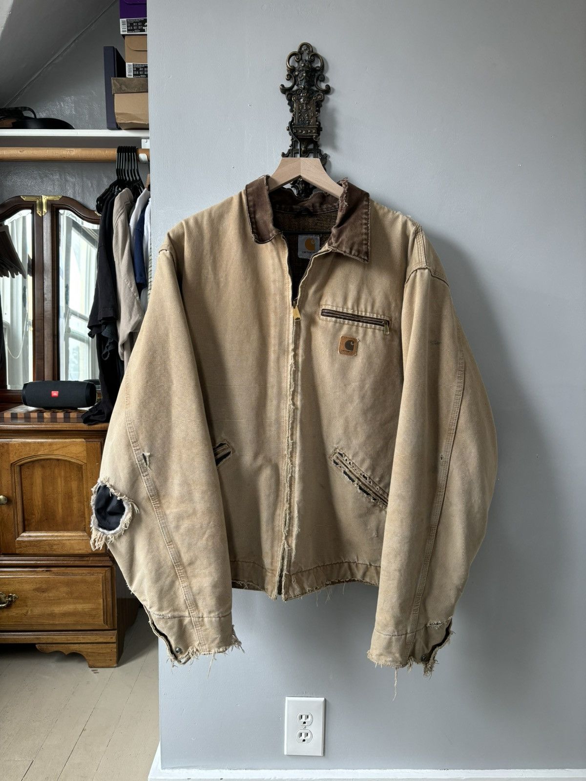 image of Carhartt Detroit Jacket in Brown, Men's (Size XL)