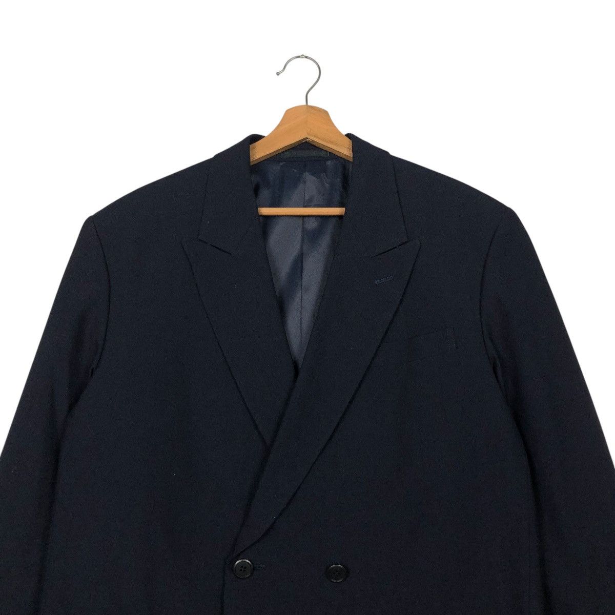 Yohji Yamamoto 🔥VINTAGE COATS JACKET YOHJI YAMAMOTO RAILWAY DOUBLE BREAST Size US M / EU 48-50 / 2 - 5 Thumbnail