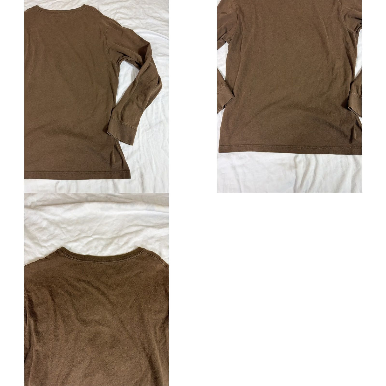 Eddie Bauer Eddie Bauer Men’s T-Shirt Long Sleeve Brown Cotton M Regular Shirt Mens Brown Long Sleeve Cotton T Shirt Size US M / EU 48-50 / 2 - 9 Thumbnail