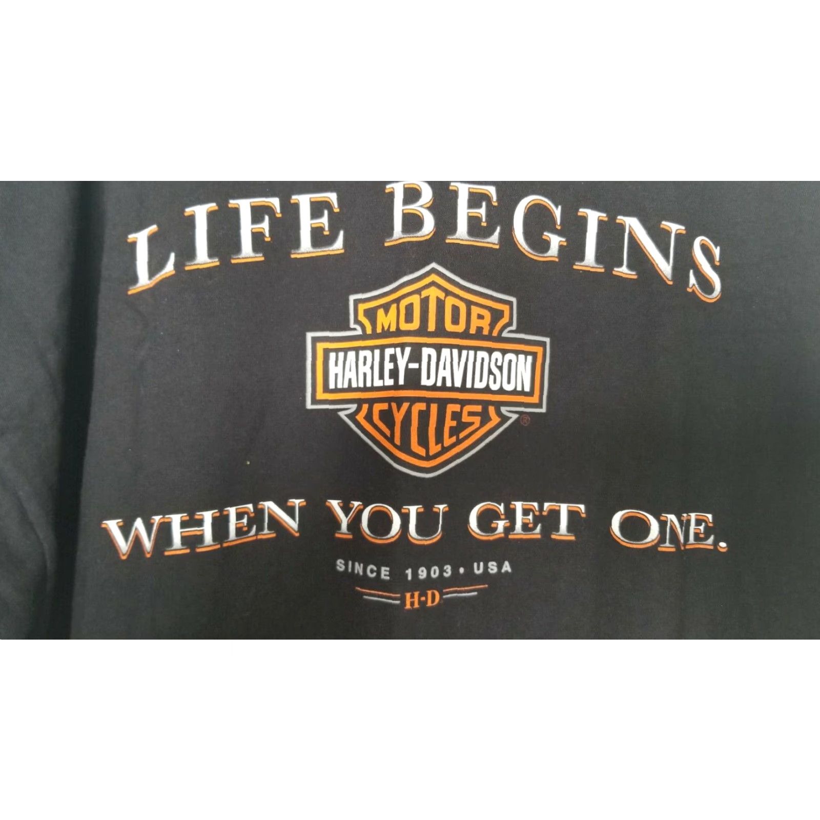 Harley Davidson Harley-Davidson T-Shirt Mens 3XL Black Retro I Got Mine Augusta Georgia Shirt Size US XXL / EU 58 / 5 - 2 Thumbnail