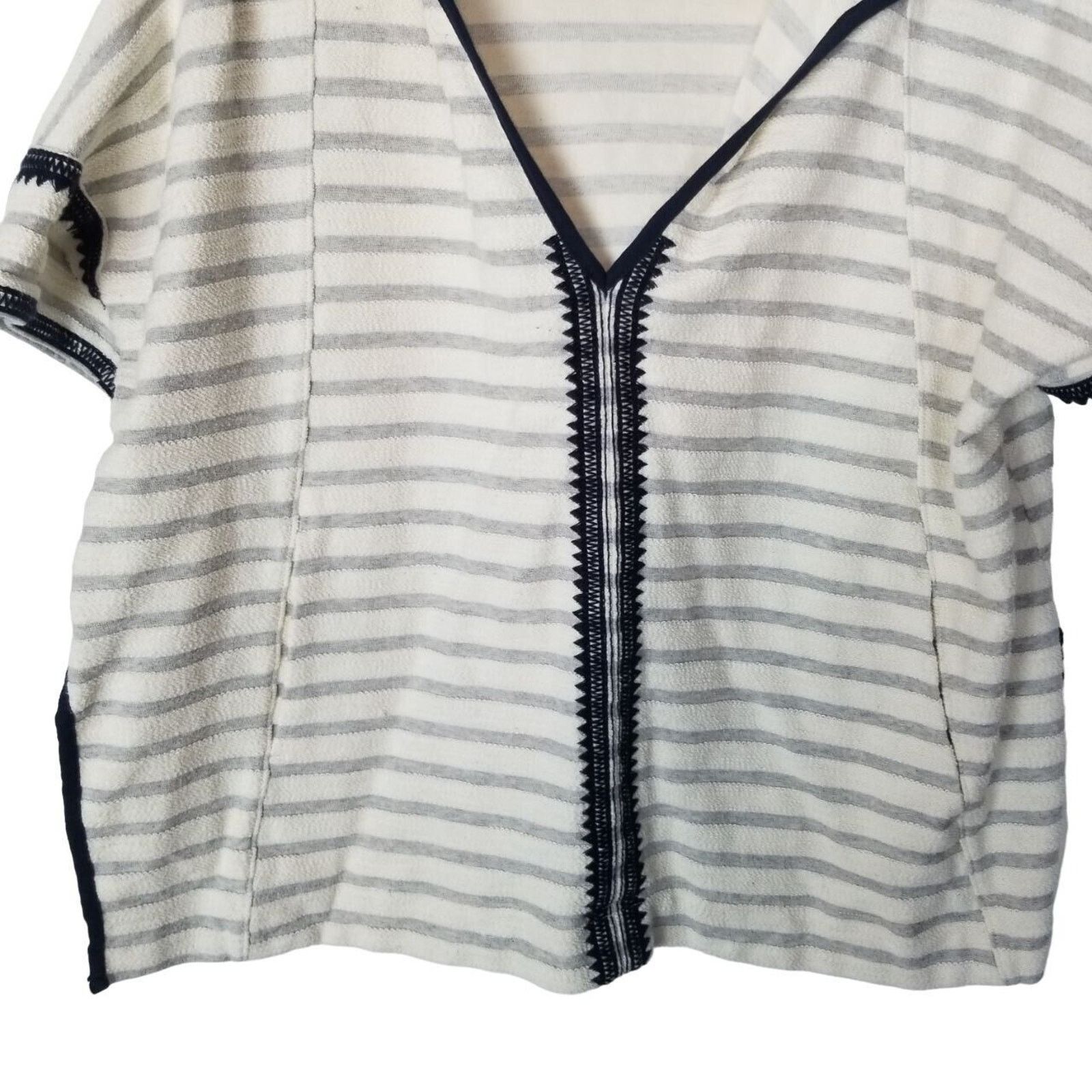 Madewell Madewell Womens Elise Embroidered Sailor Hoodie XS/S Coastal Size S / US 4 / IT 40 - 4 Thumbnail