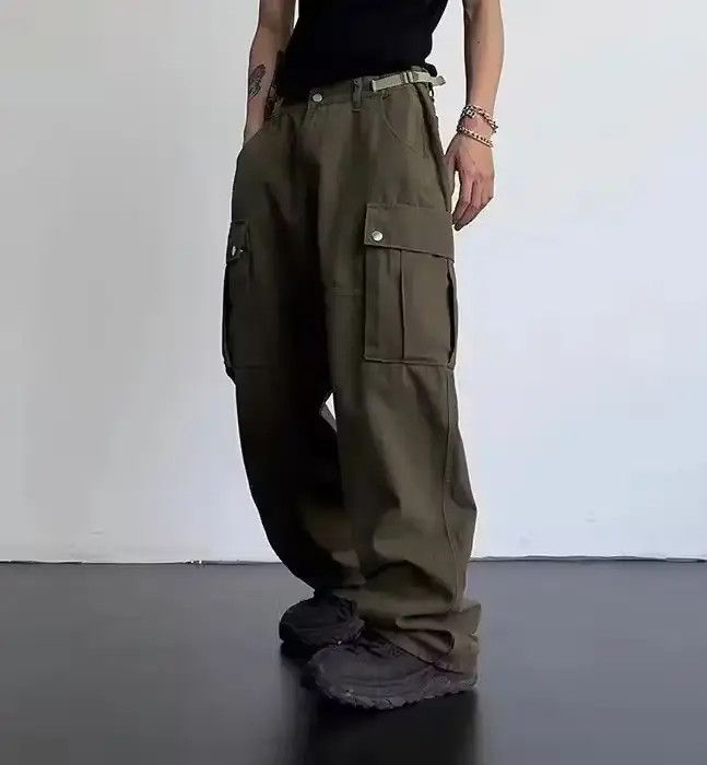 image of Vintage Retro Punk Pants in Dark Grey Mix, Men's (Size 30)