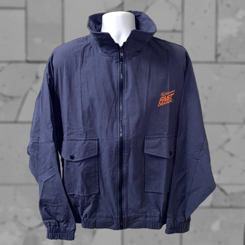 Vintage VINTAGE DM Apparel Jacket Full Zip Mens XL Blue USA Made Cotton Comfortable Casual Size US XL / EU 56 / 4 - 1 Thumbnail